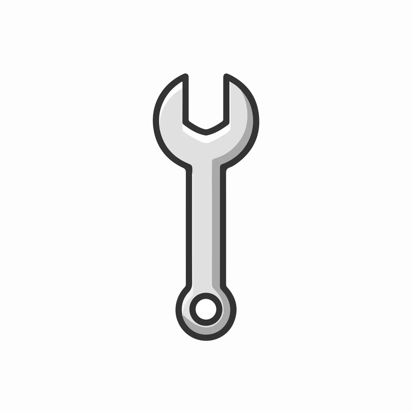 Outline Wrench Icon — free download from Dotvec