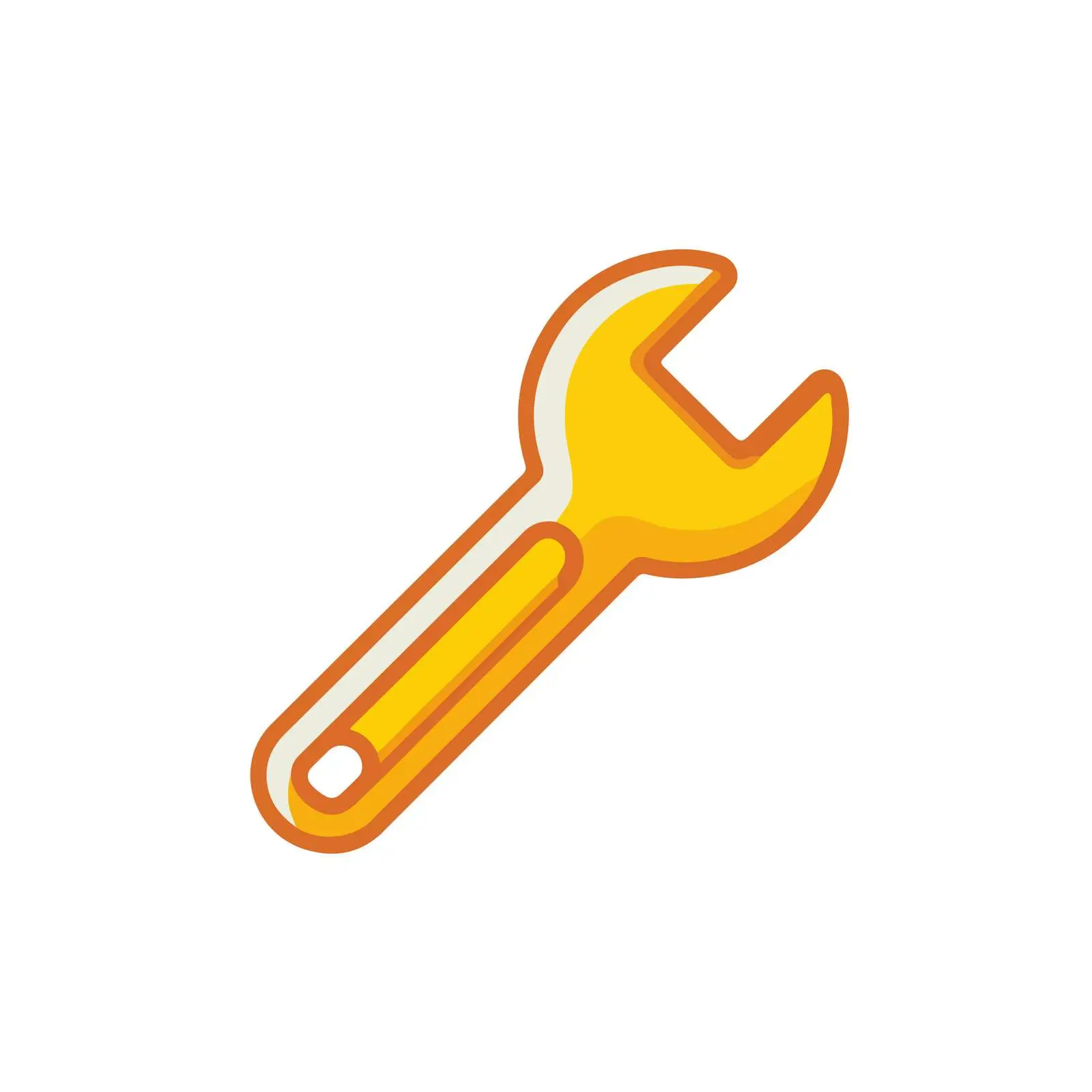 Minimalist Wrench Icon — free download from Dotvec