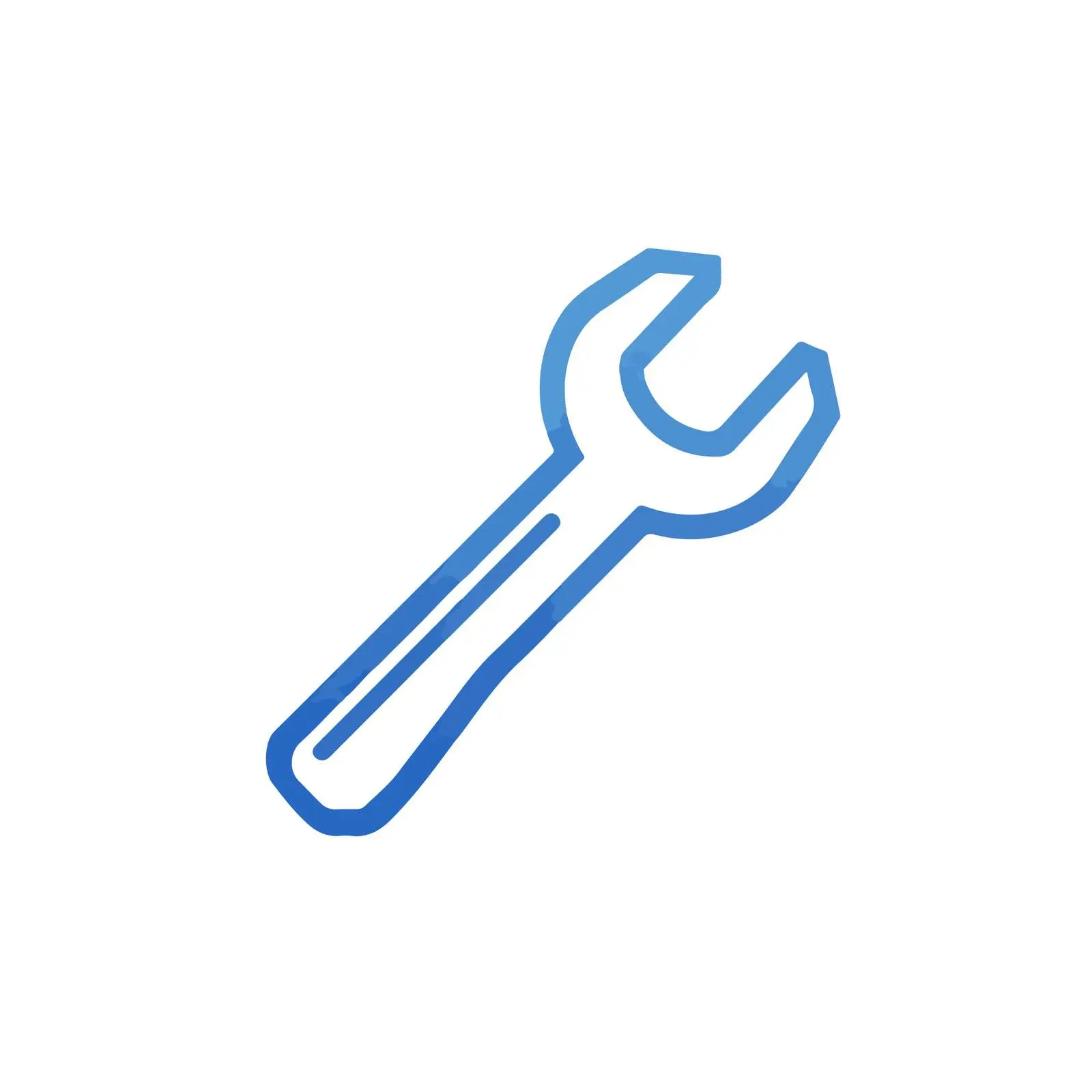 Minimalist Wrench Icon — free download from Dotvec
