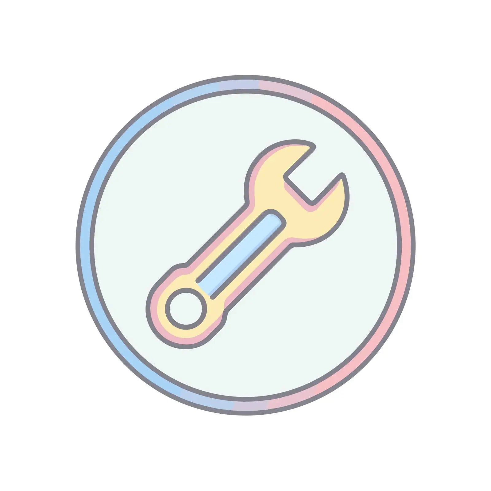 Outline Wrench Icon Design — free download from Dotvec