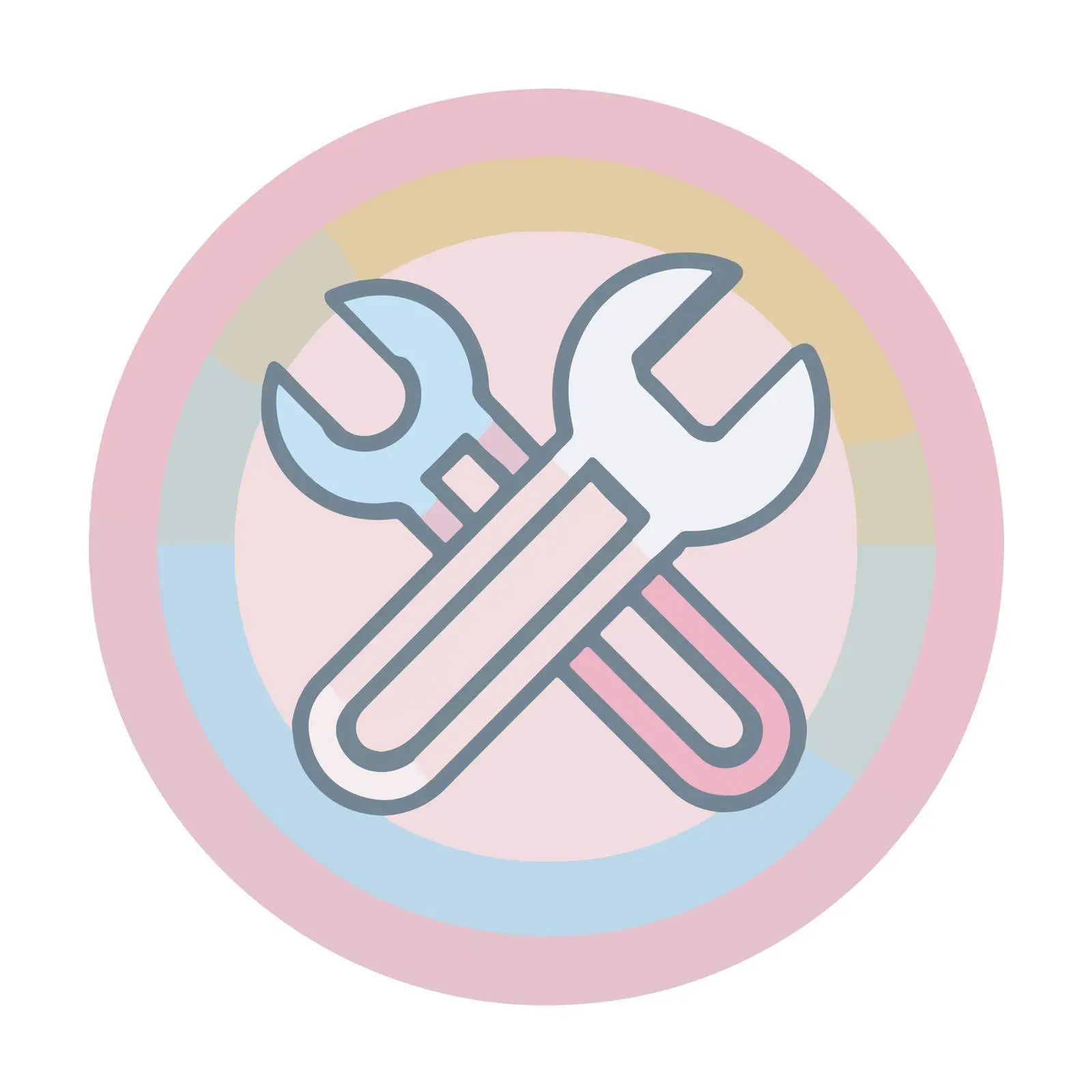 Minimalist Wrench Icon Design — free download from Dotvec