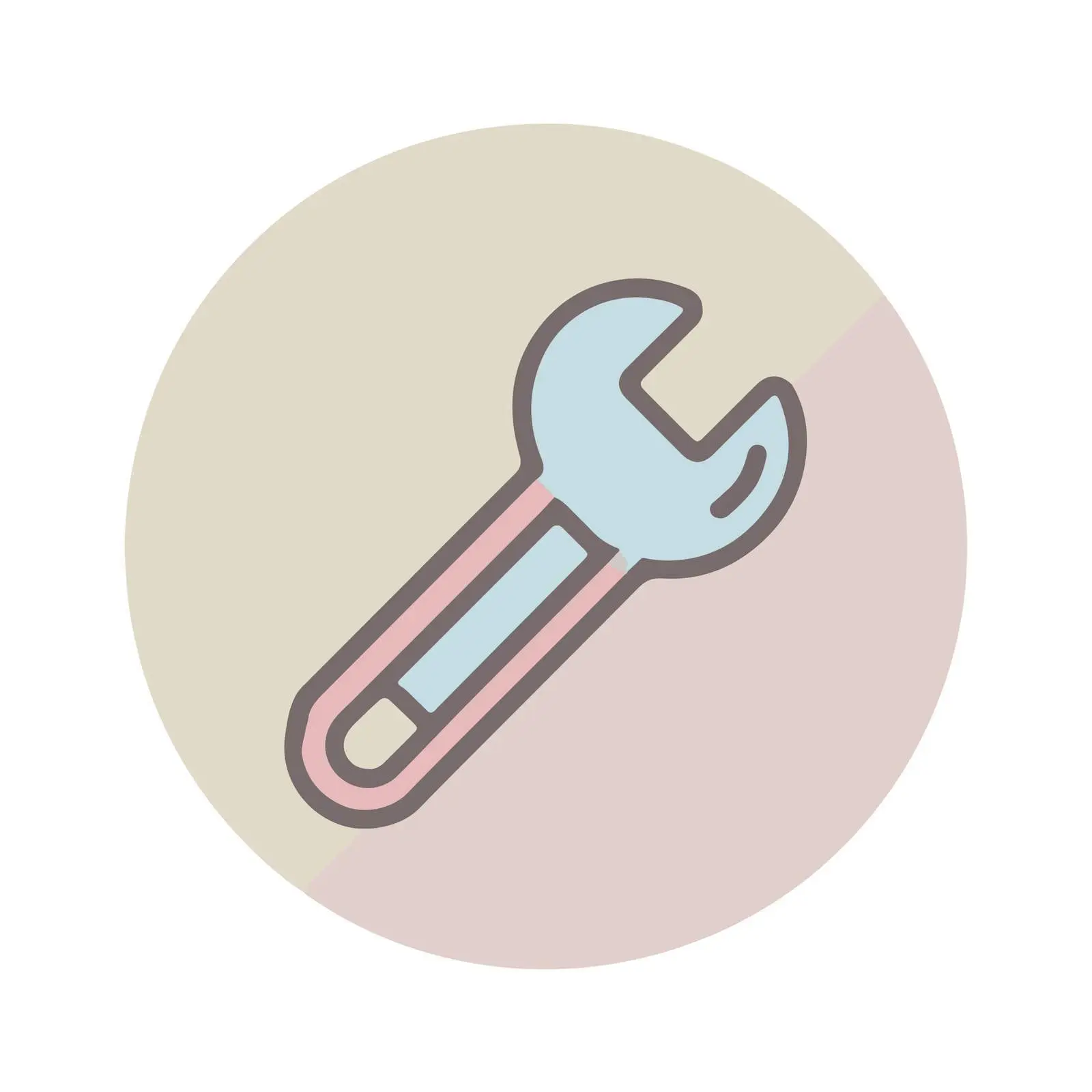 Minimalist Wrench Icon Design — free download from Dotvec