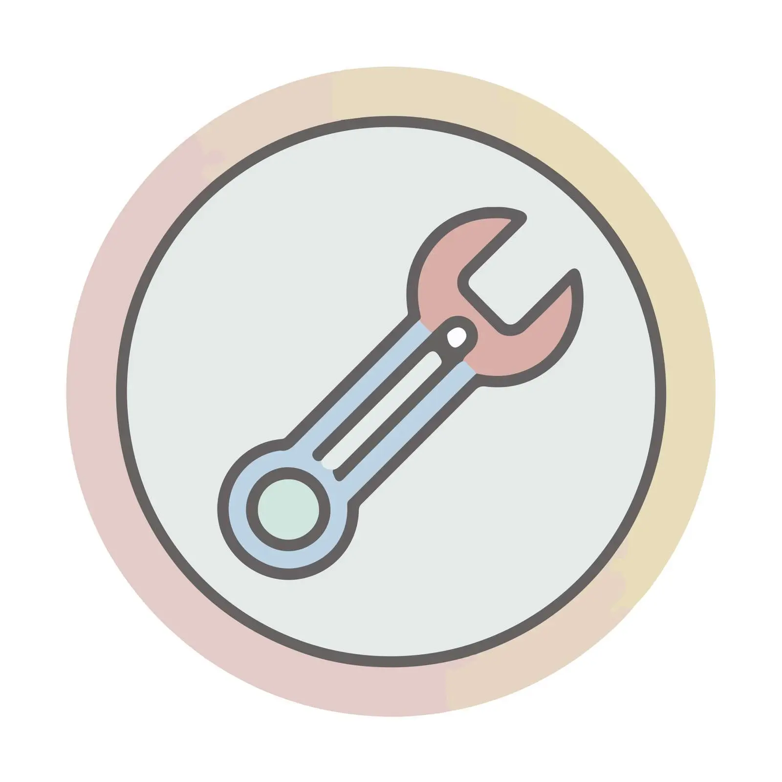Flat Style Wrench Icon — free download from Dotvec