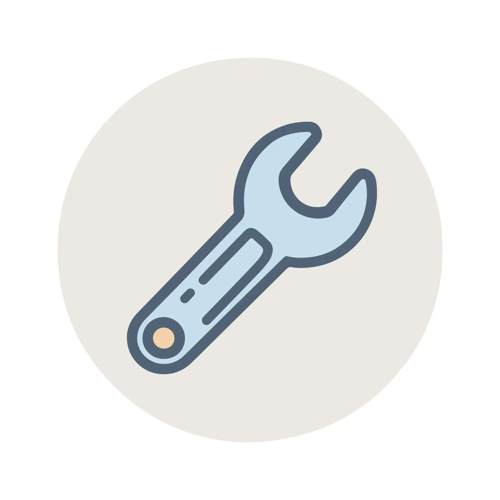 Technical Wrench Icon — free download from Dotvec