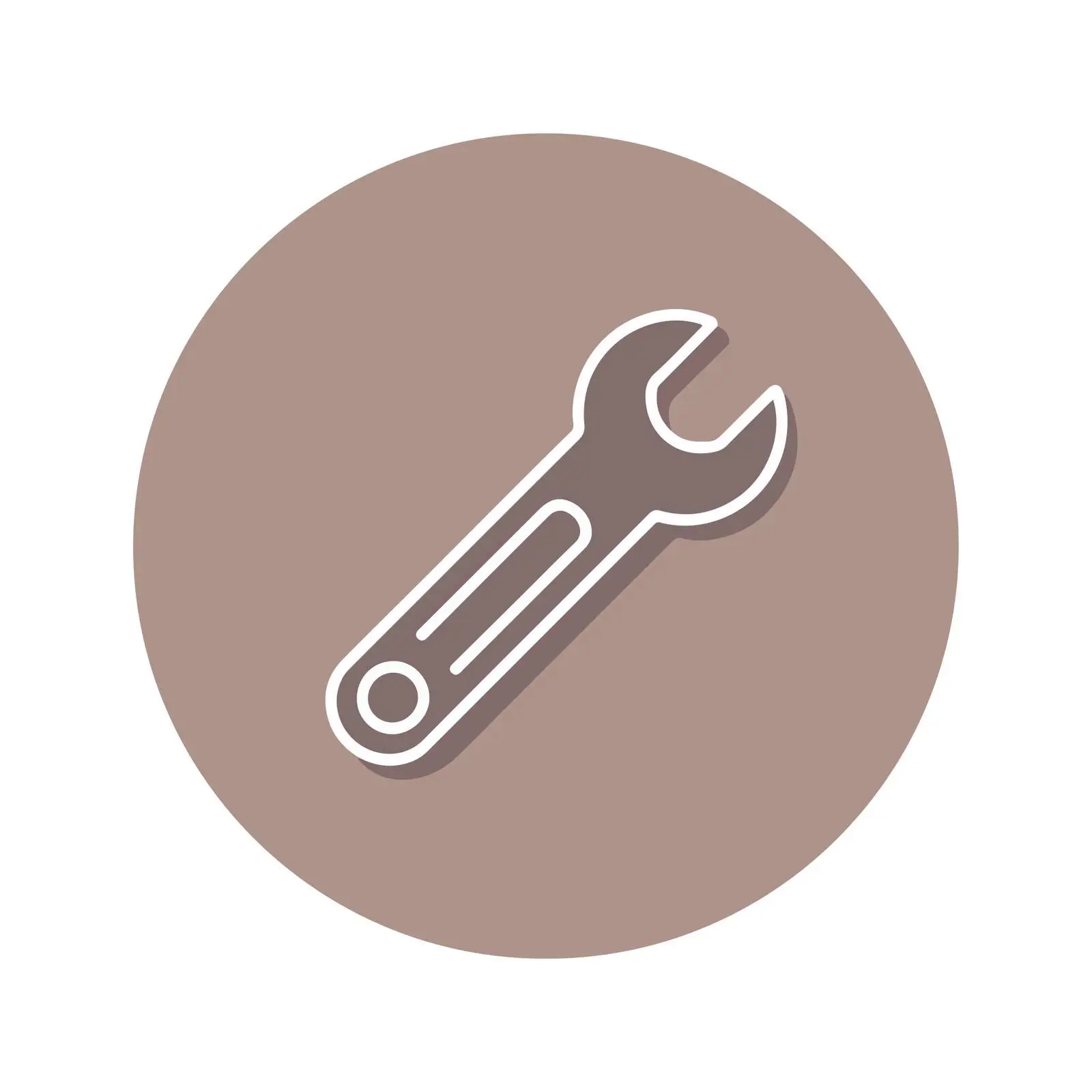 Outline Wrench Icon Design — free download from Dotvec