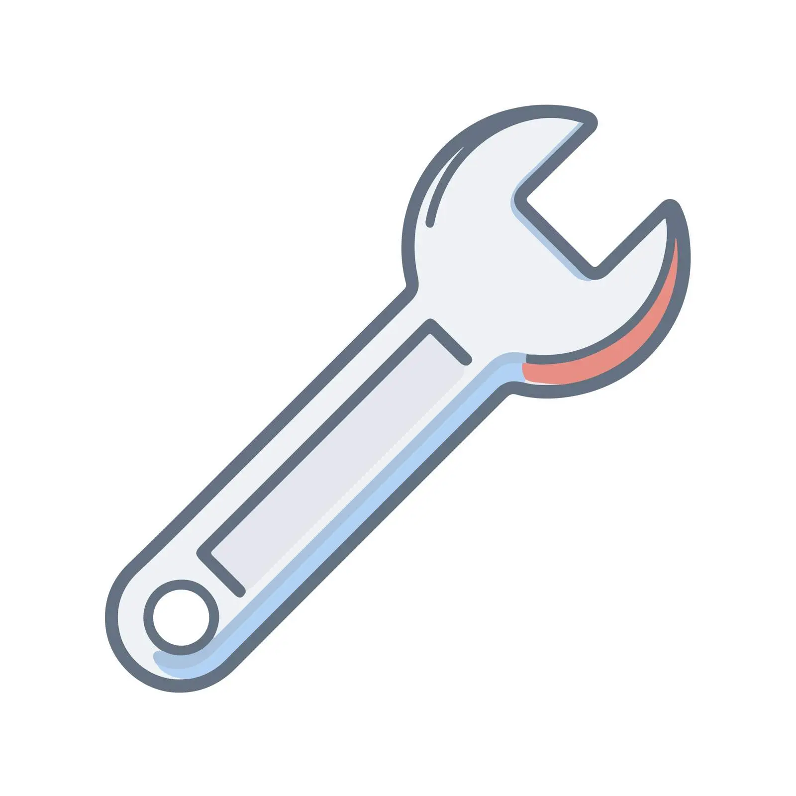 Wrench Outline Icon — free download from Dotvec