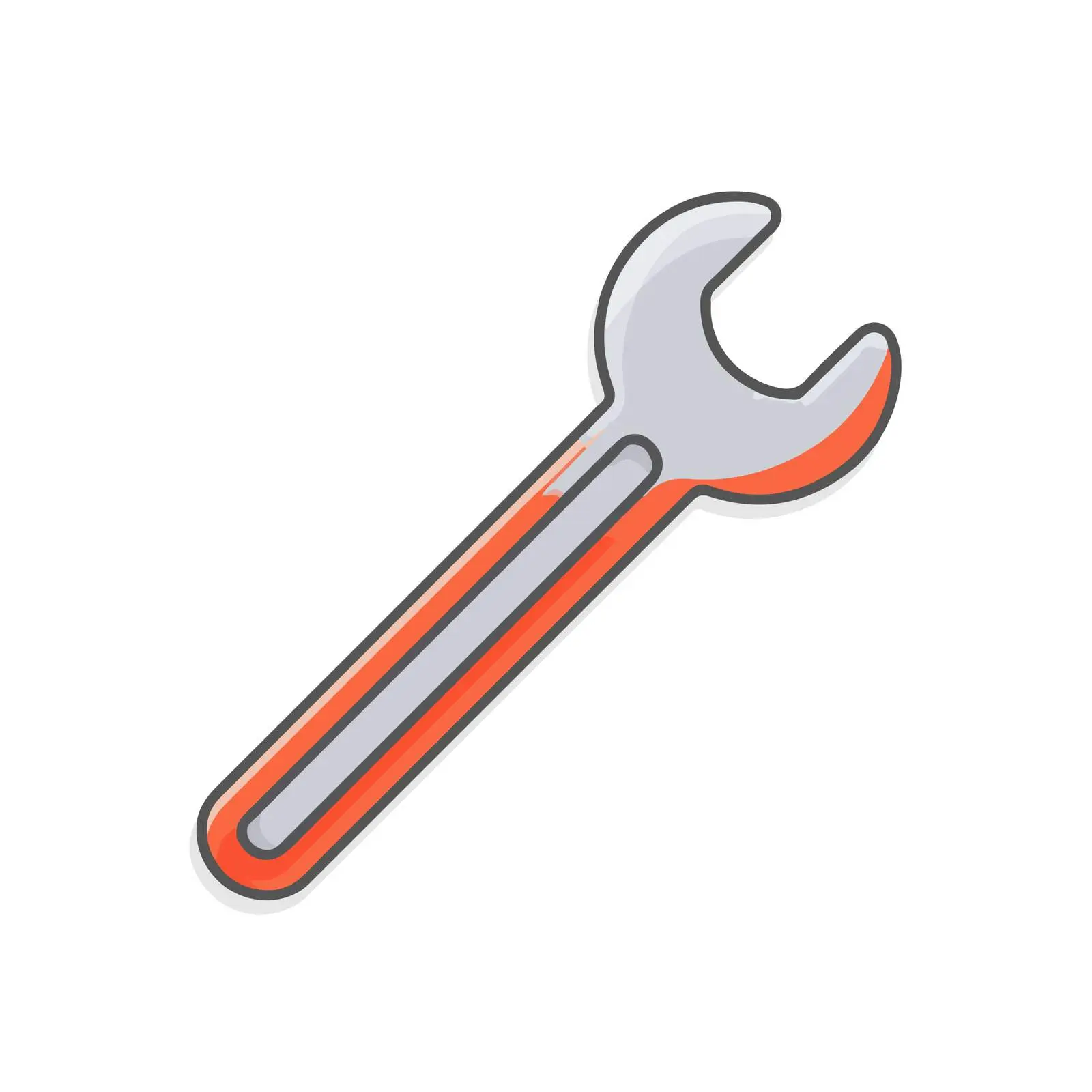 Minimal Wrench Icon Design — free download from Dotvec