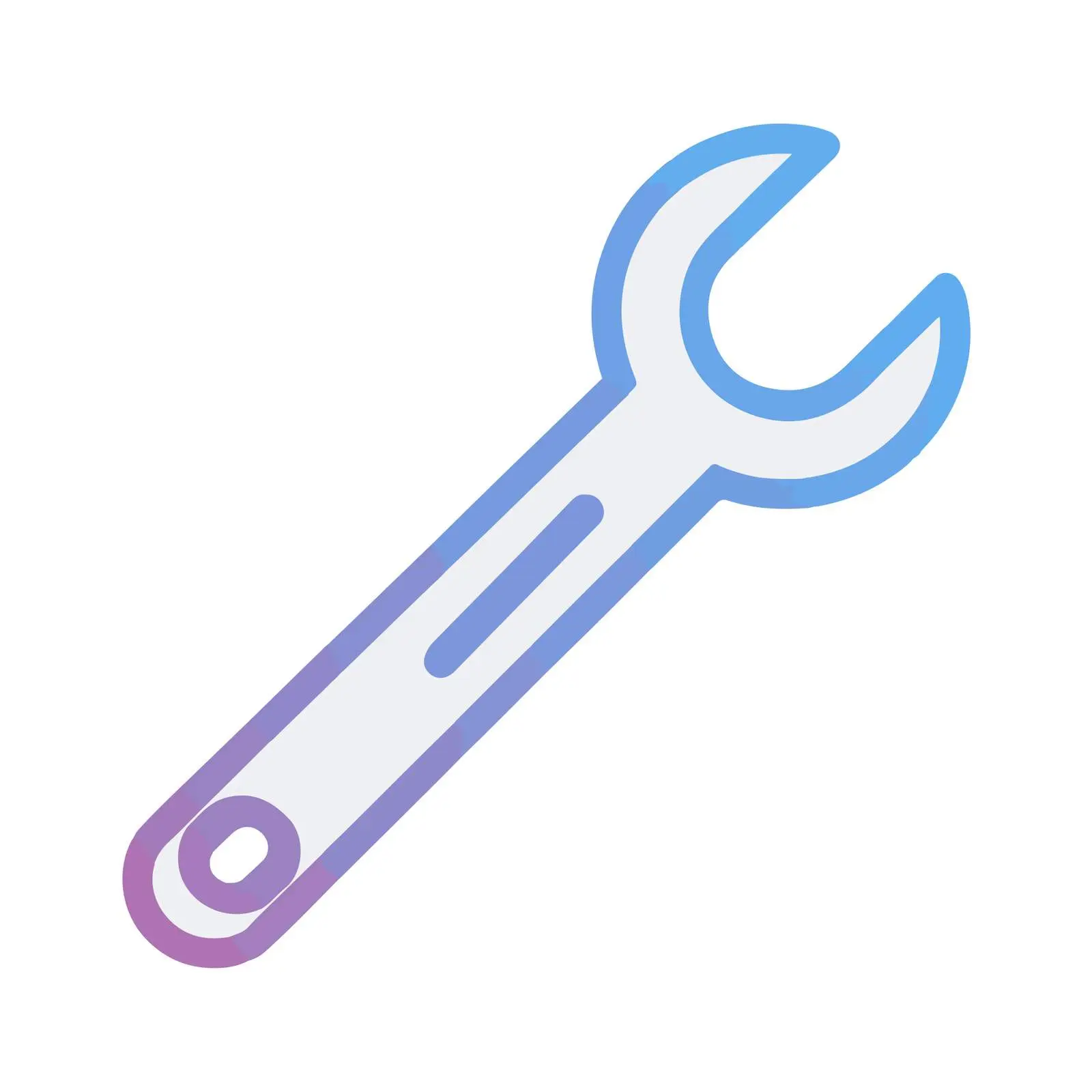 Minimalistic Wrench Icon — free download from Dotvec
