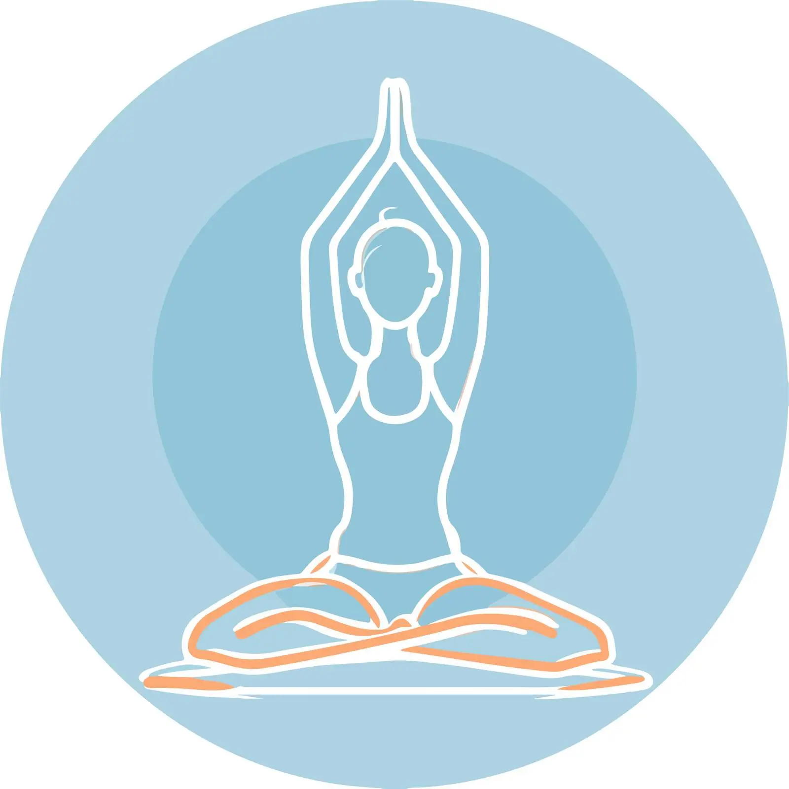 Yoga Pose Icon — free download from Dotvec