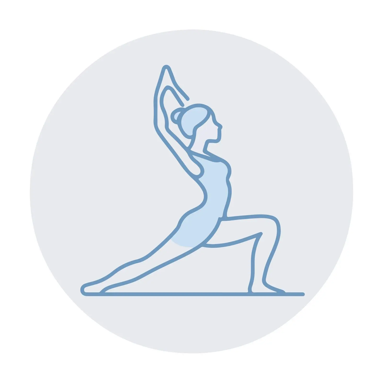 Yoga Pose Outline Icon — free download from Dotvec