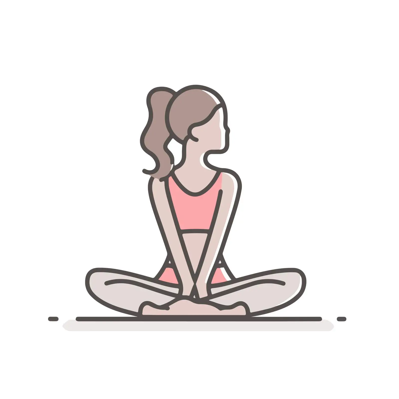 Yoga Pose Icon Design — free download from Dotvec