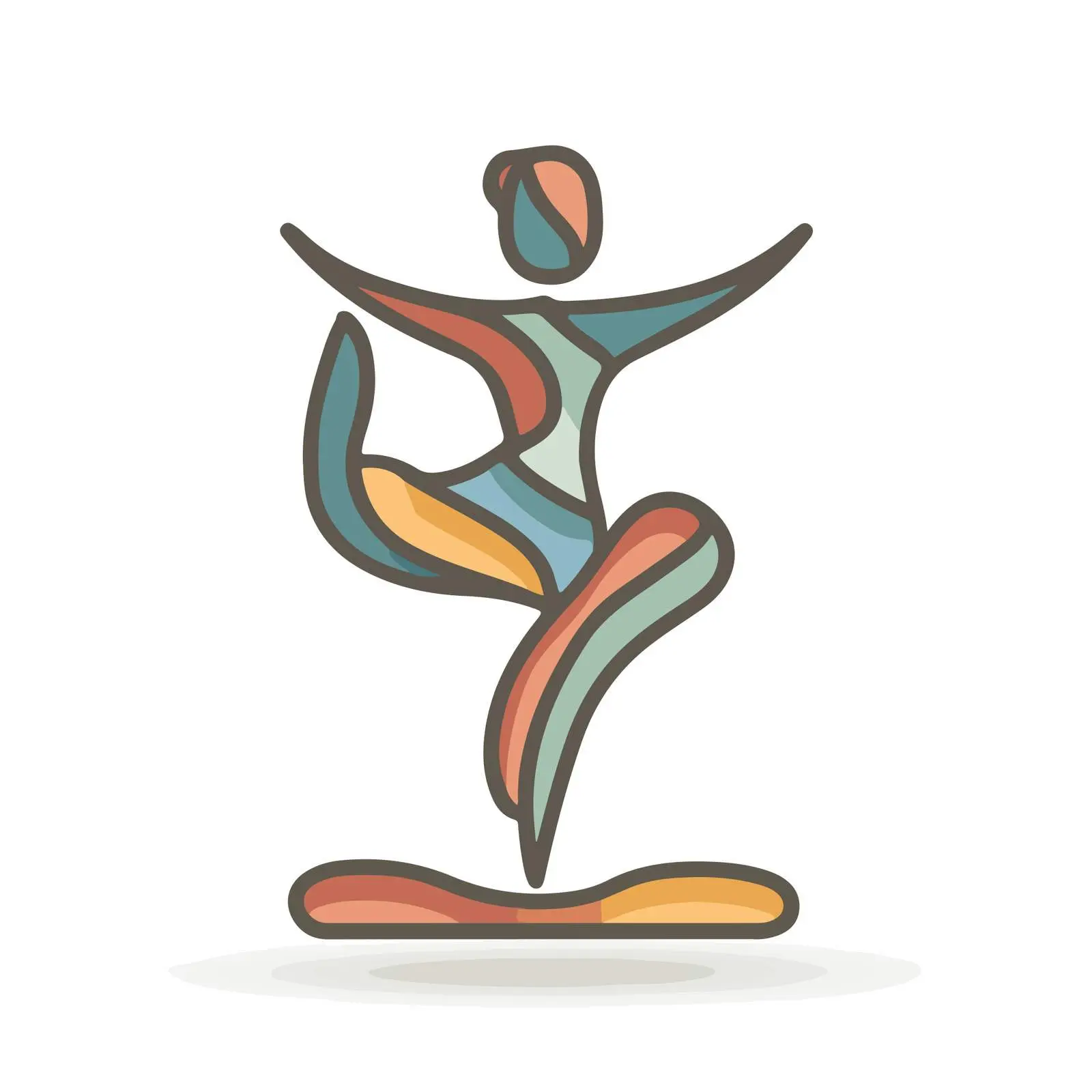 Yoga Pose Pictogram Icon — free download from Dotvec