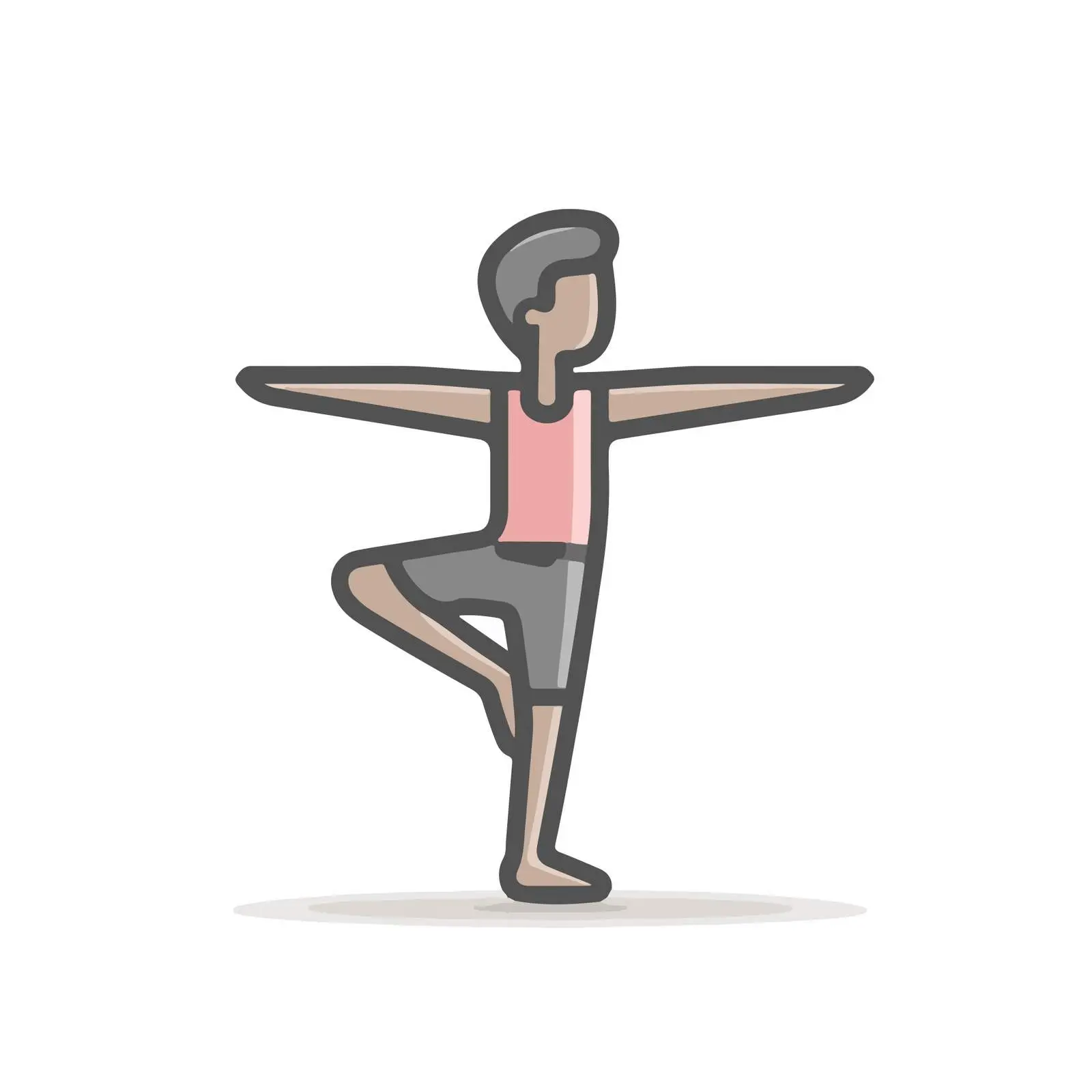 Yoga Pose Icon — free download from Dotvec