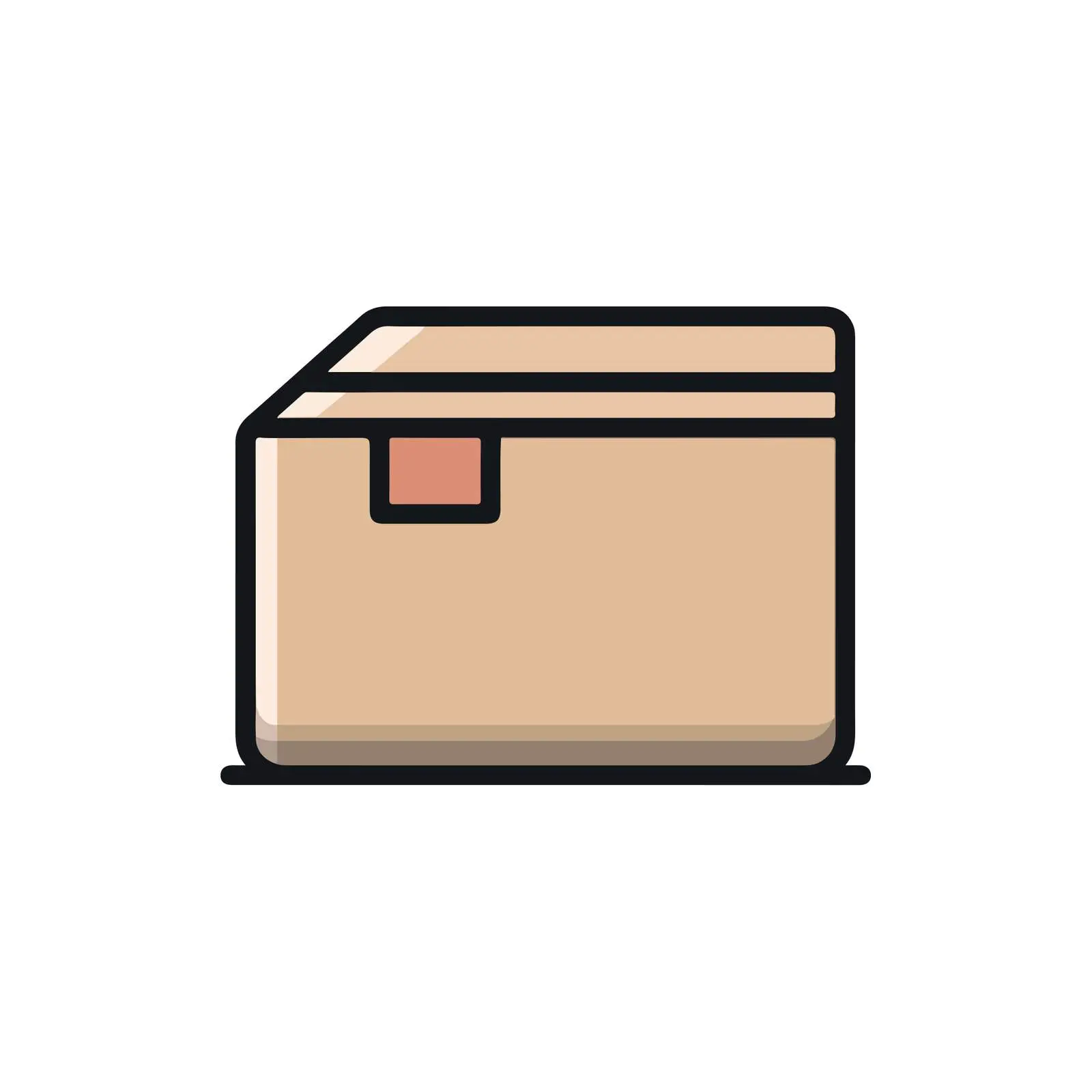 Flat Package Icon Design – free shipment image from Dotvec