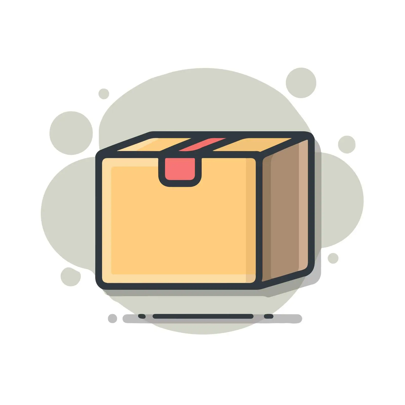 Package Flat Icon Design — free download from Dotvec