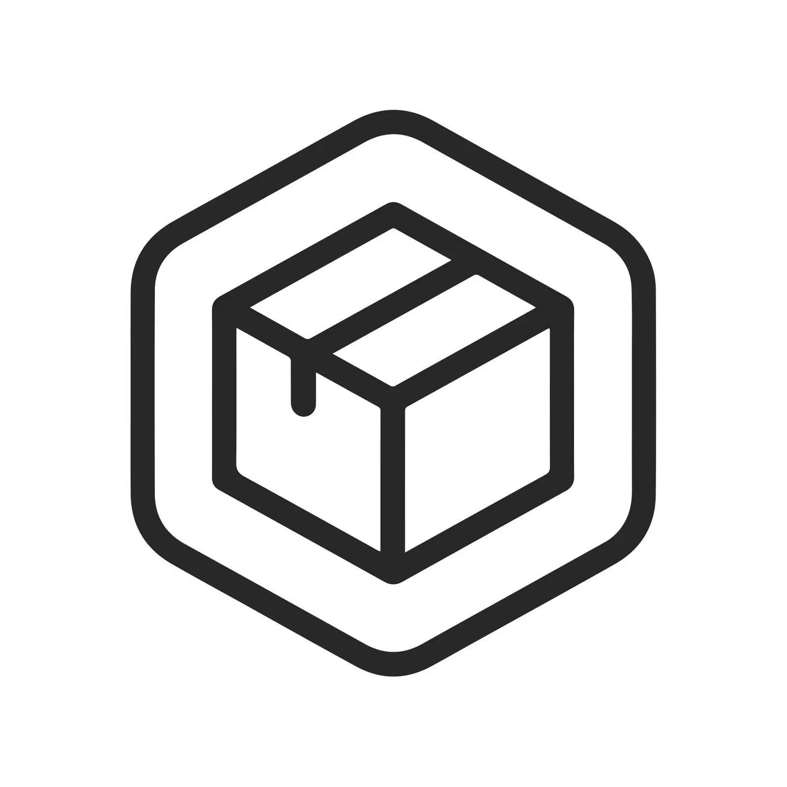 Monoline Package Icon Design – free flat pal image from Dotvec