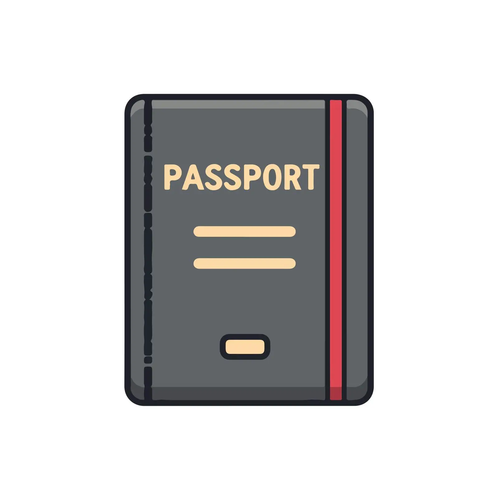 Illustration of Passport Icon — free download from Dotvec