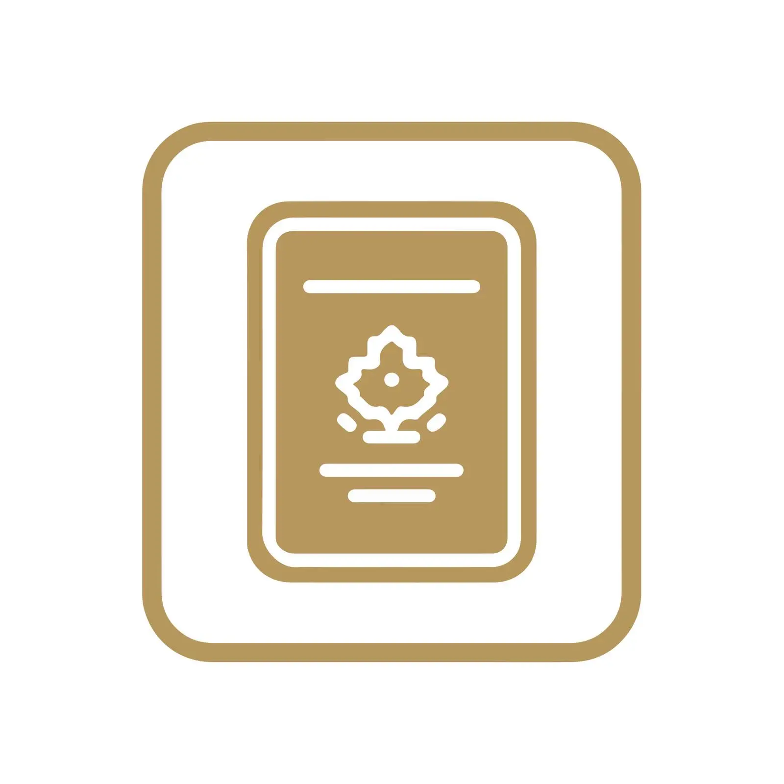Minimal Passport Icon — free download from Dotvec