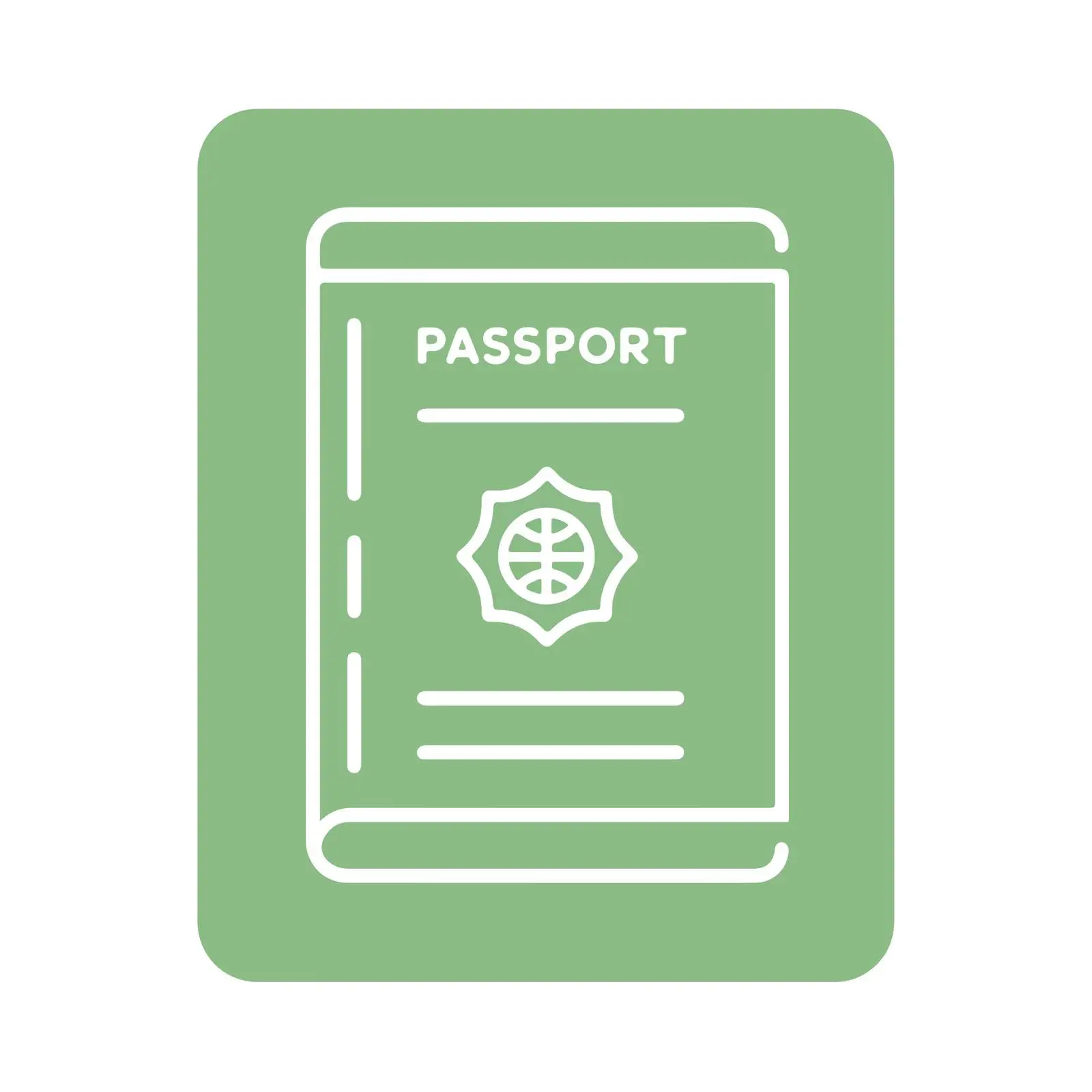 Minimal Passport Icon — free download from Dotvec