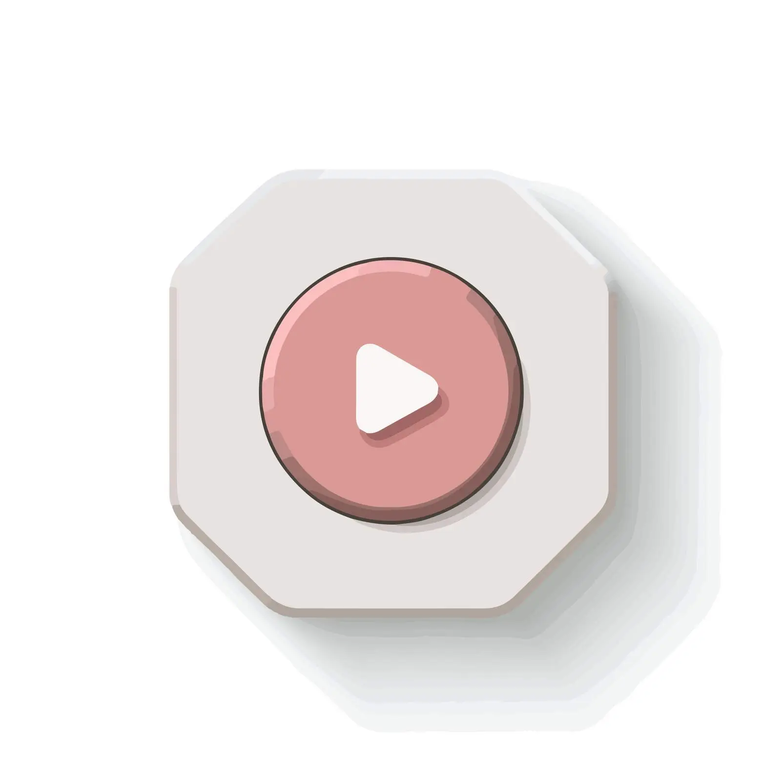 Pause Button Flat Icon Design — free download from Dotvec
