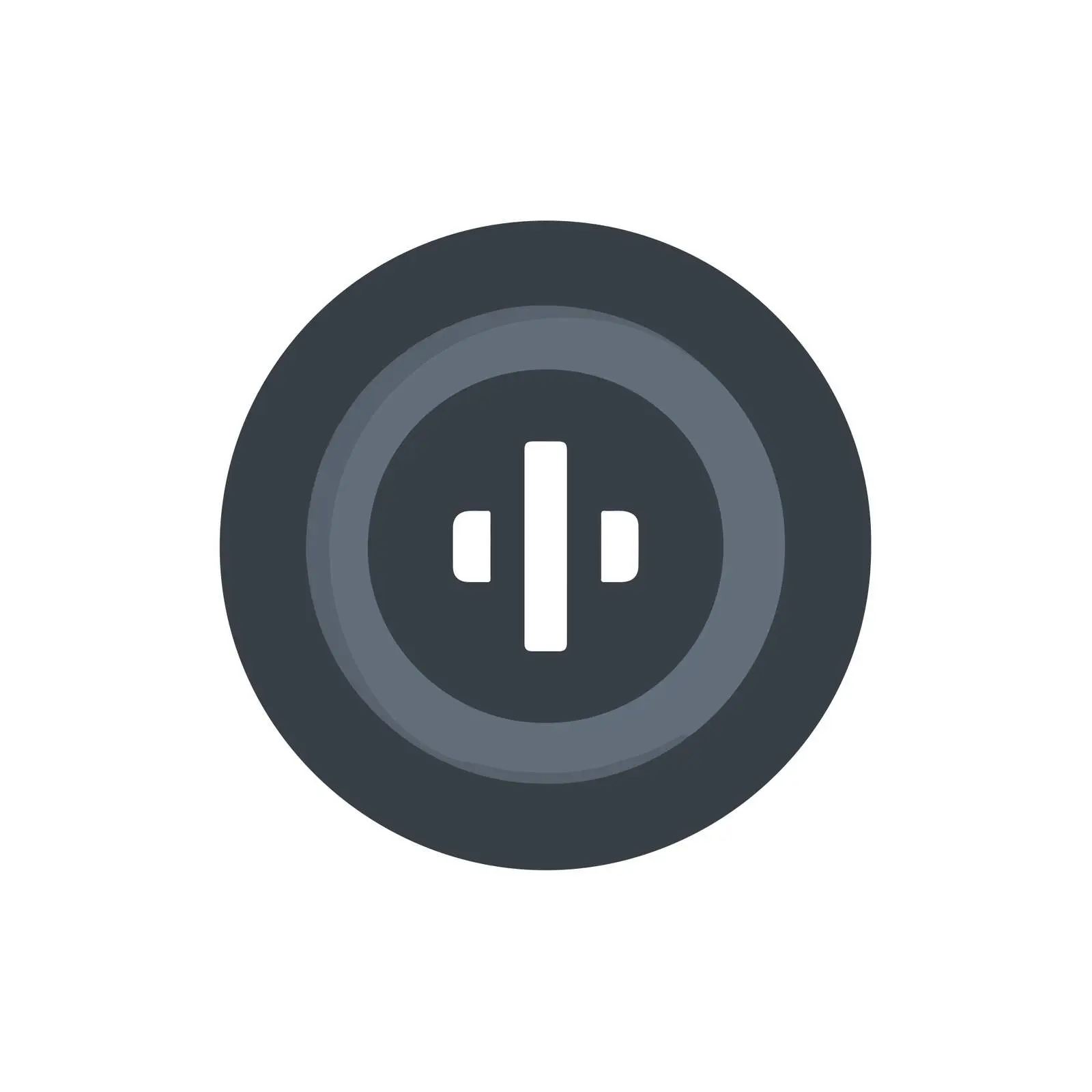 Pause Button Geometric Design Icon — free download from Dotvec