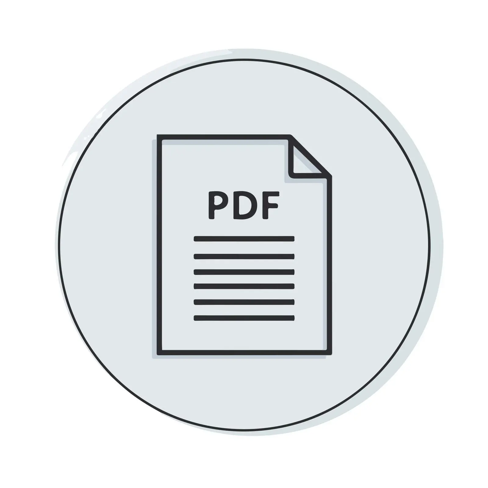 Professional PDF Icon Design — free download from Dotvec