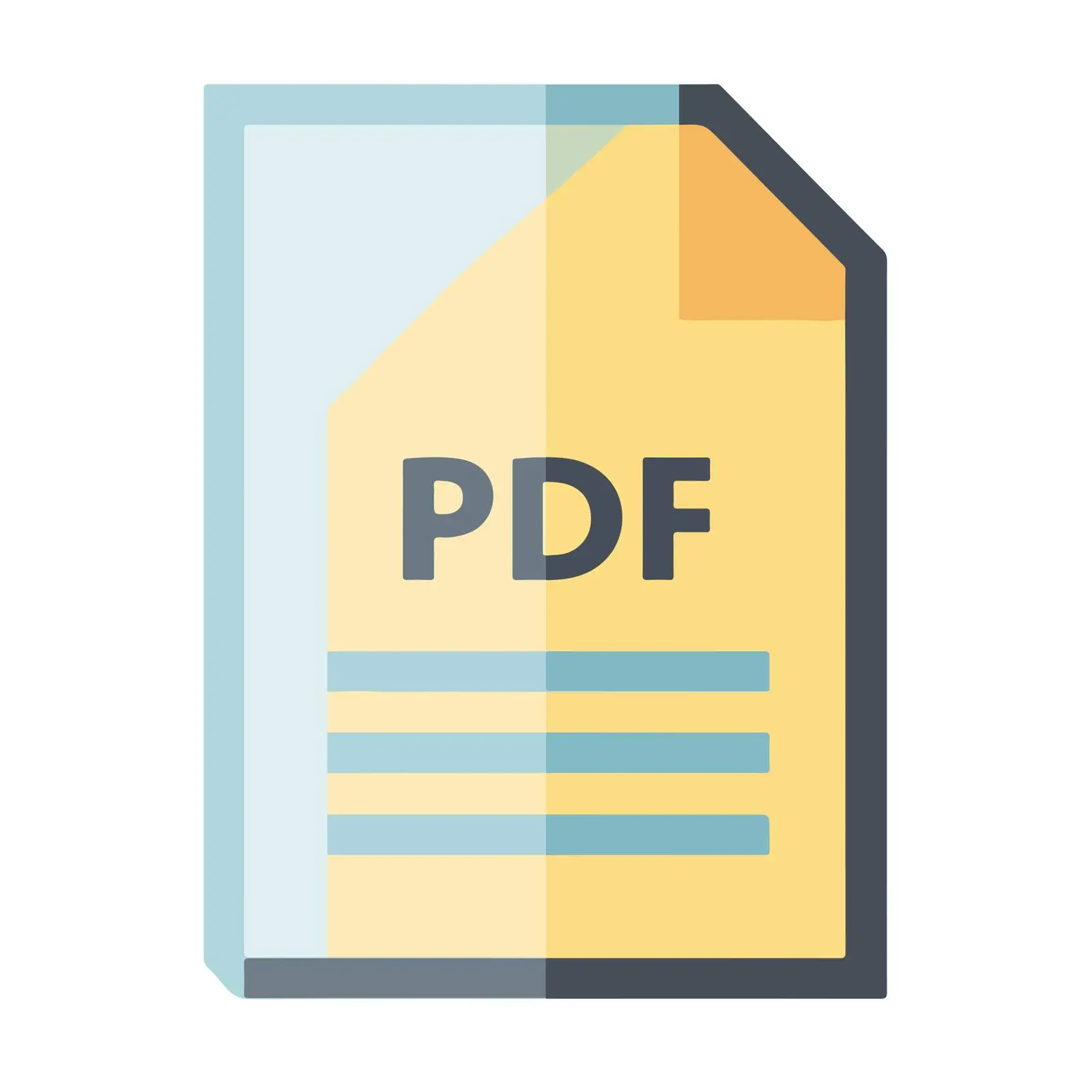 PDF File Icon in Flat Style — free download from Dotvec