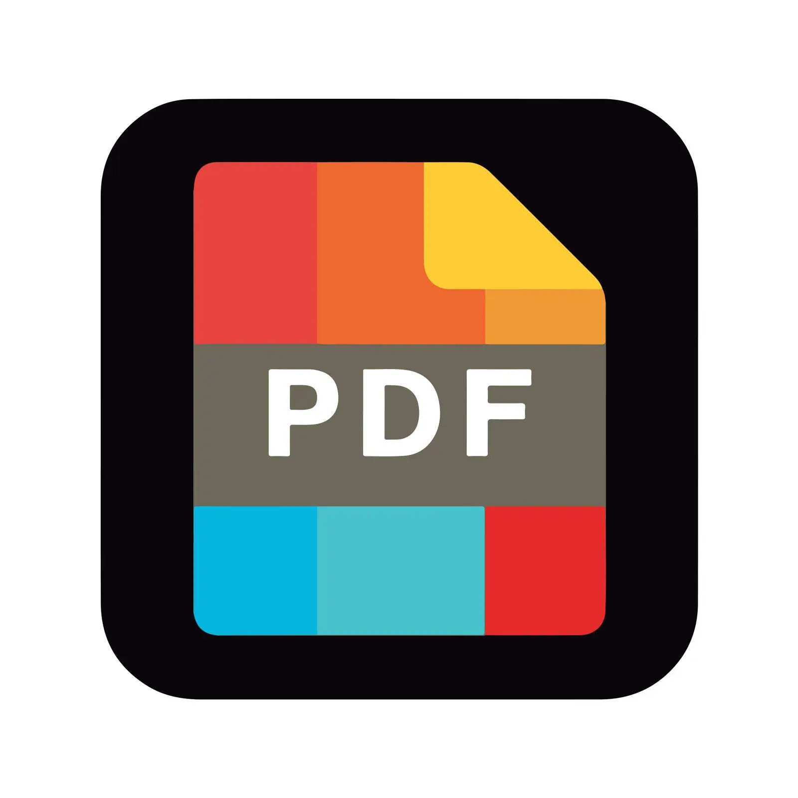Simple PDF Icon Design — free download from Dotvec