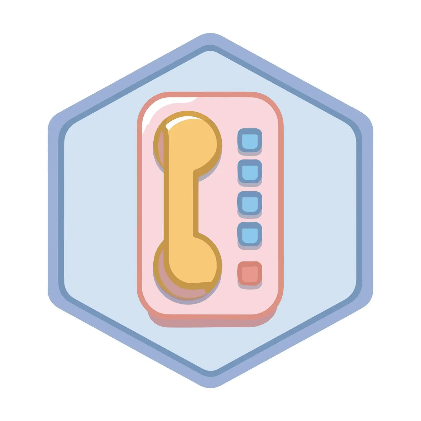 Flat Phone Handset Icon Vector Design — free download from Dotvec