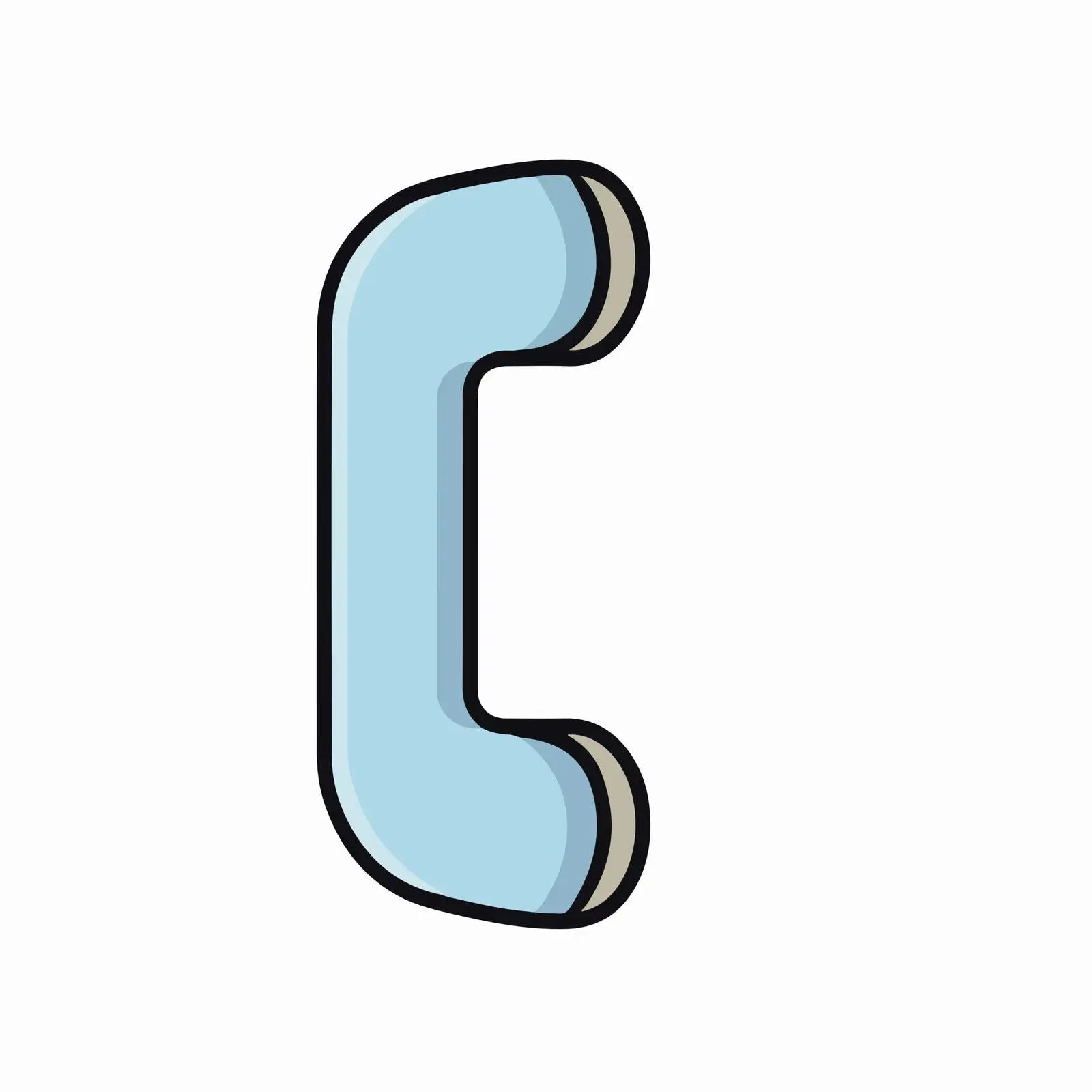 Modern Phone Handset Icon — free download from Dotvec