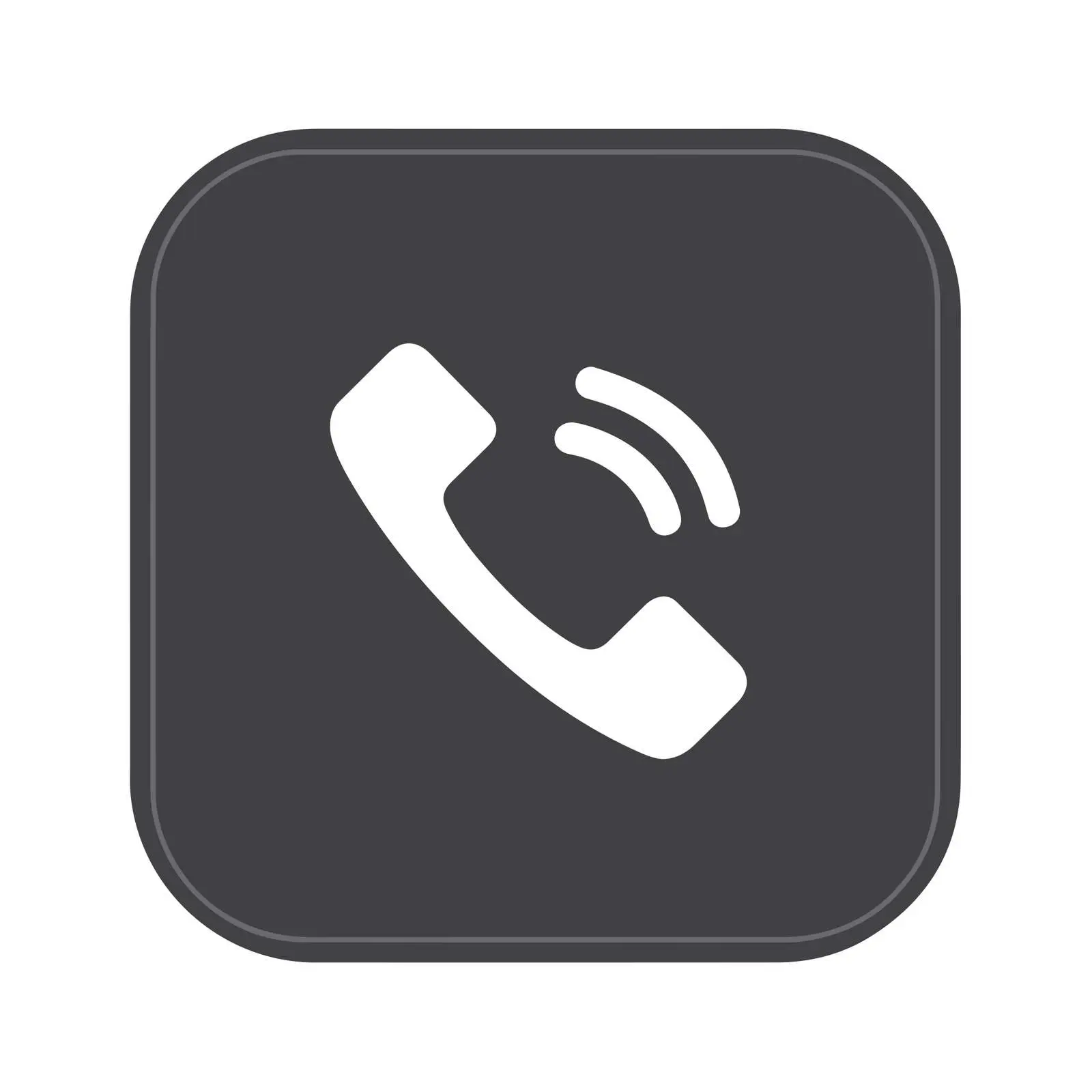 Phone Handset Glyph Icon — free download from Dotvec