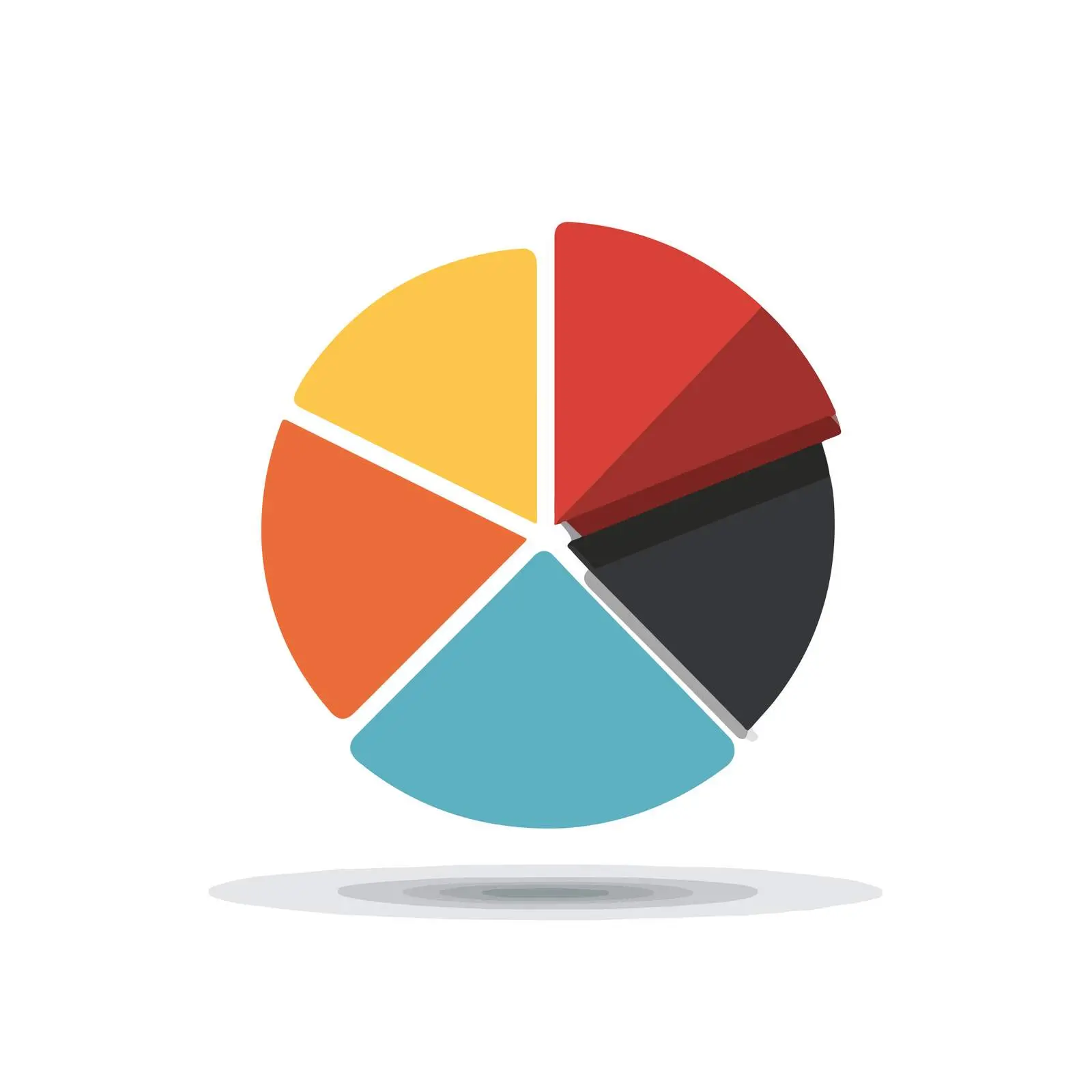 Minimalist Pie Chart Icon — free download from Dotvec
