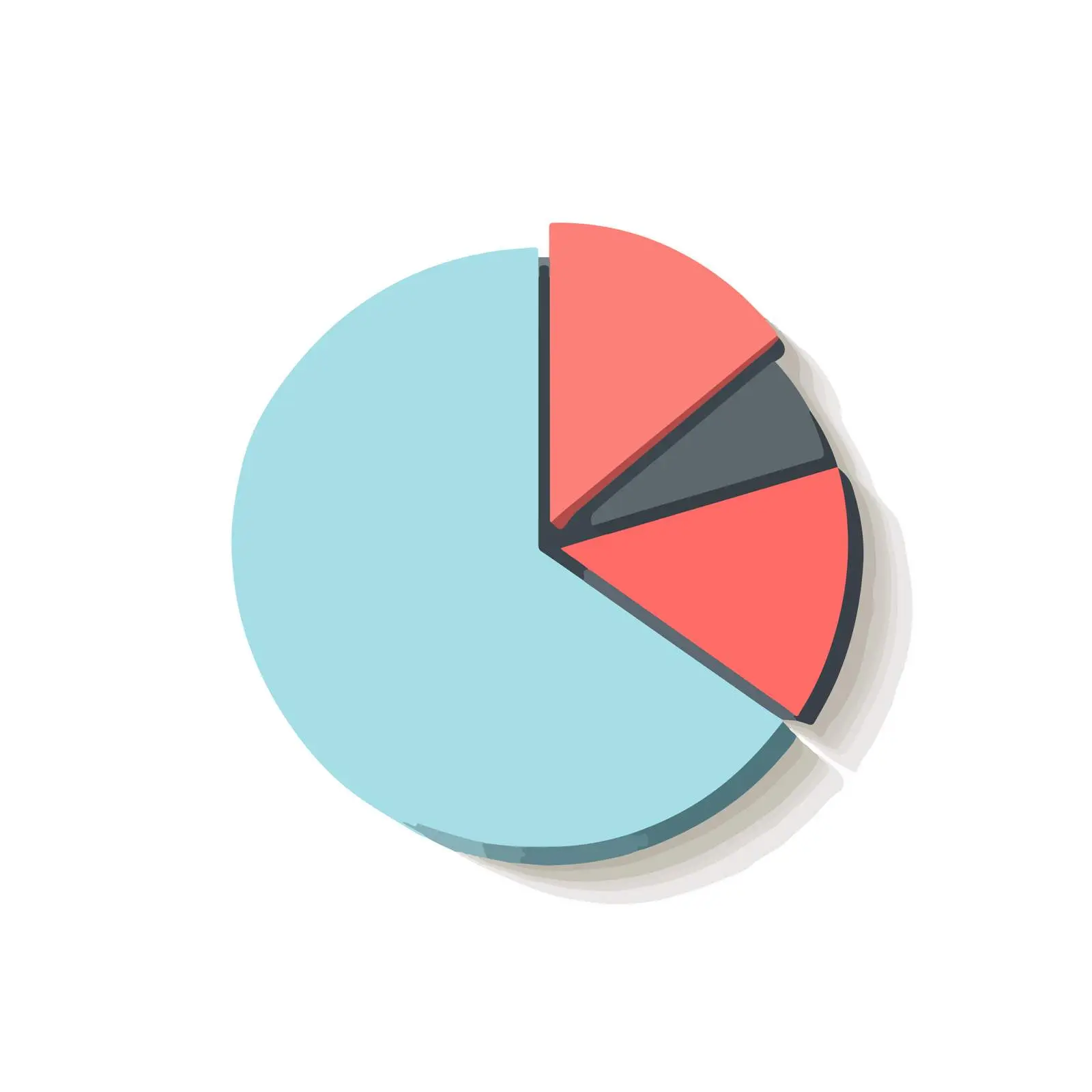 Minimalist Pie Chart Icon — free download from Dotvec