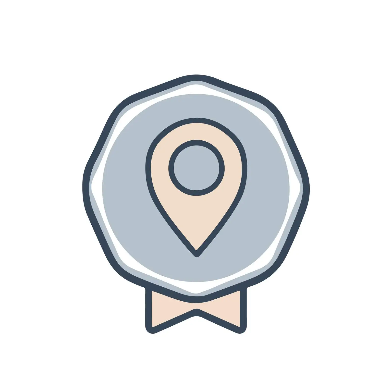 Flat Pin Icon Design — free download from Dotvec