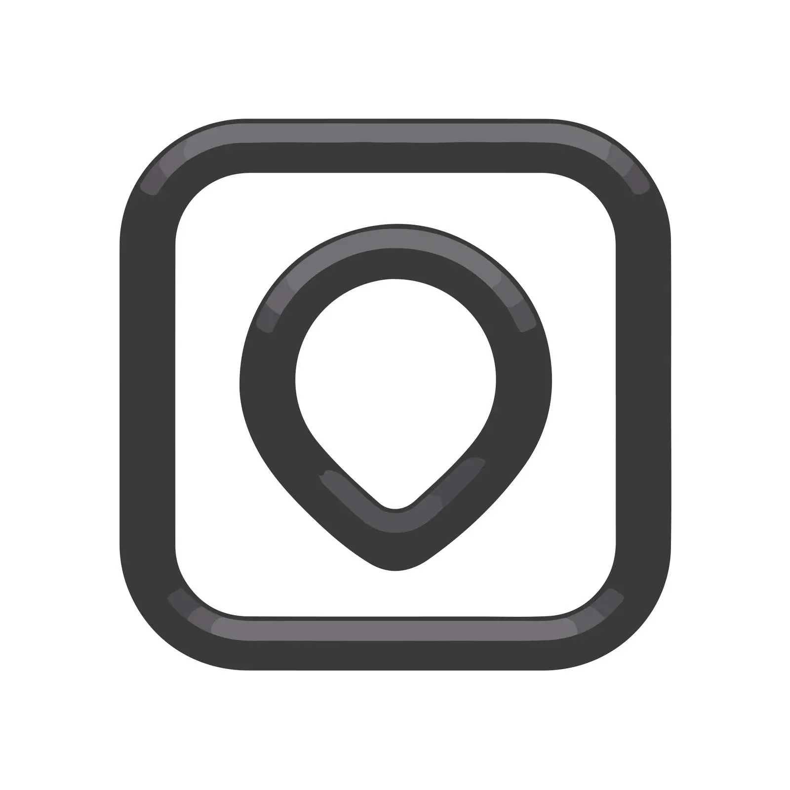 Geolocation Pin Icon – free flat pal image from Dotvec