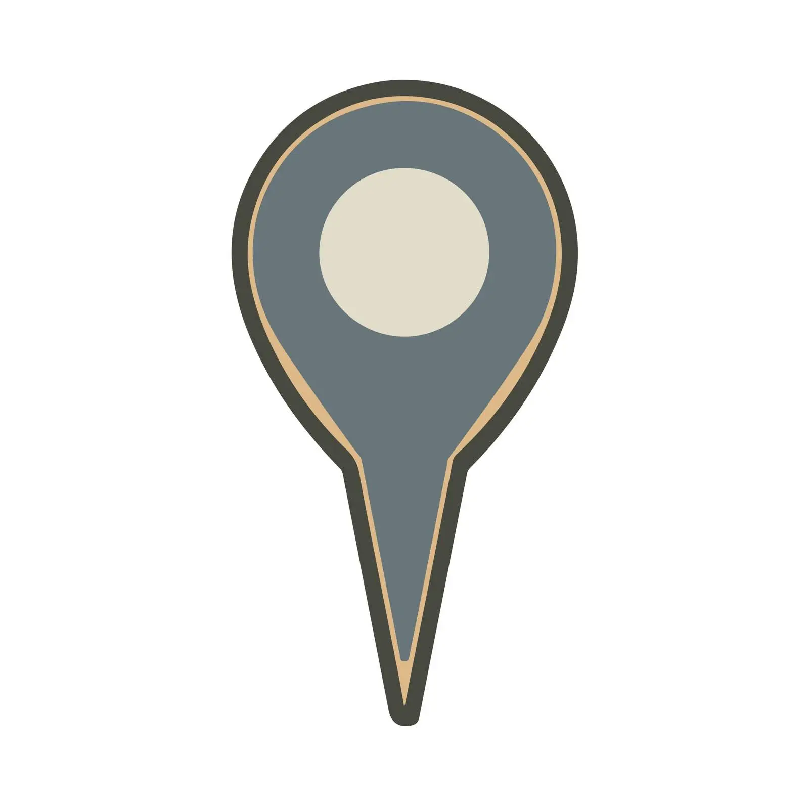 Flat Pin Icon Design — free download from Dotvec