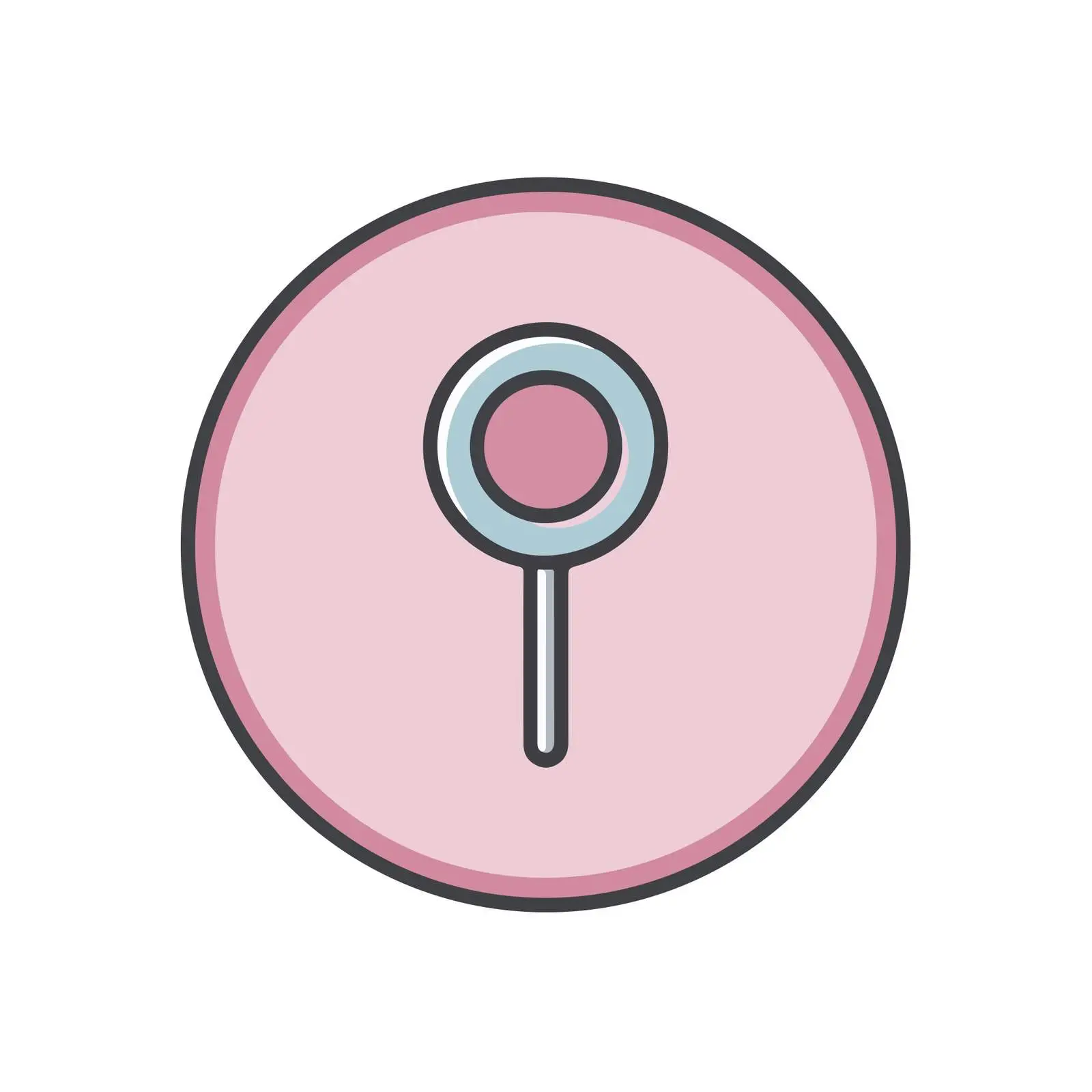 Minimal Pastel Pin Icon — free download from Dotvec