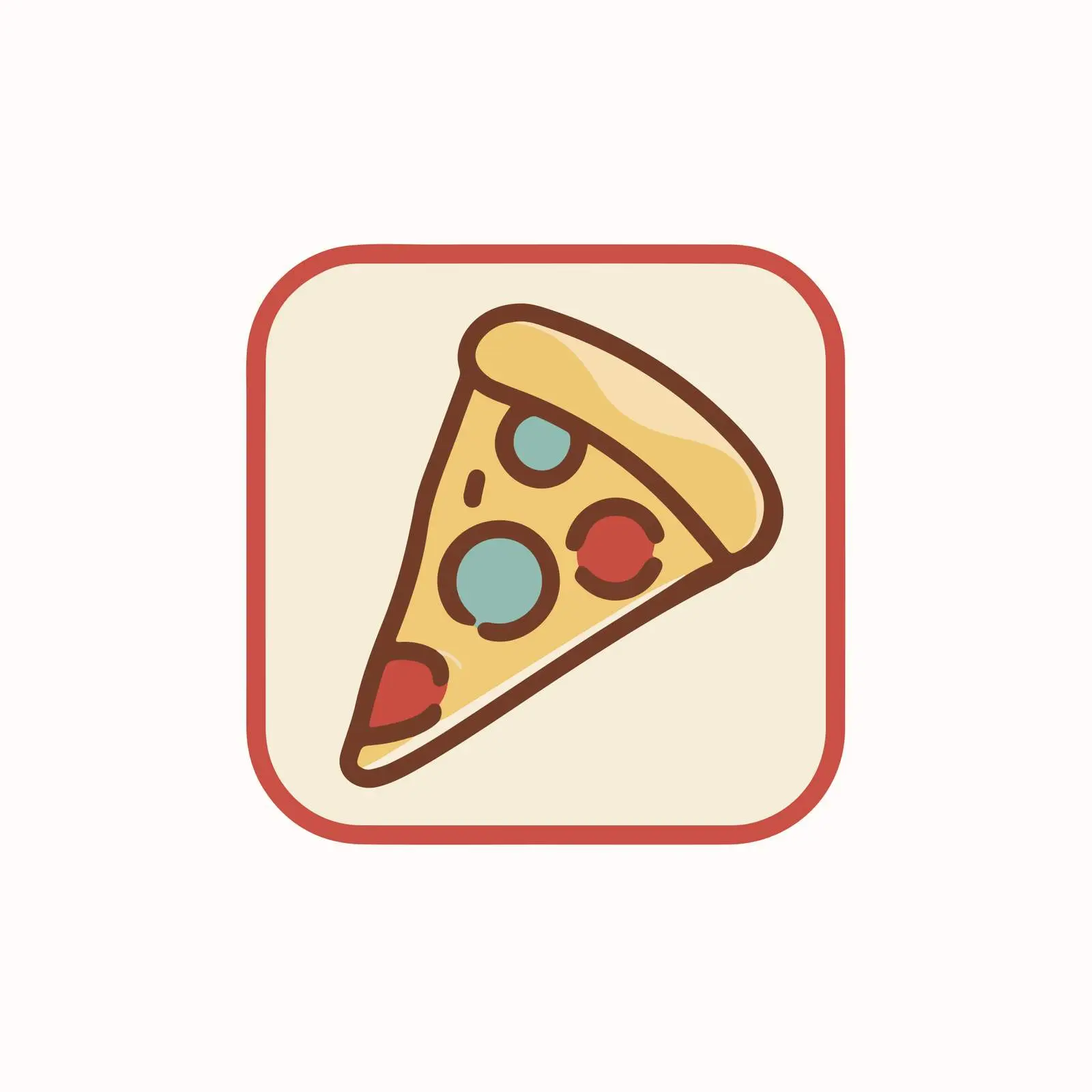 Pizza Slice Design Icon — free download from Dotvec