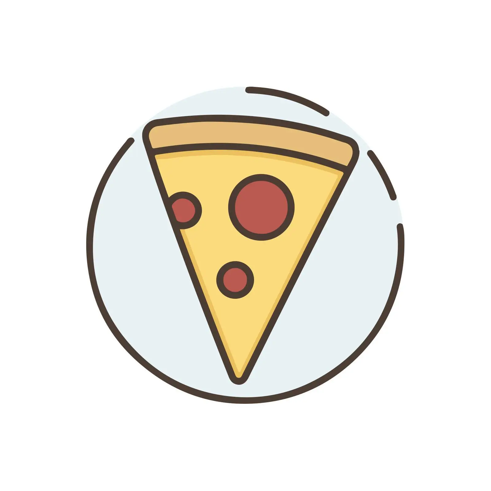 Pizza Slice Icon Design — free download from Dotvec