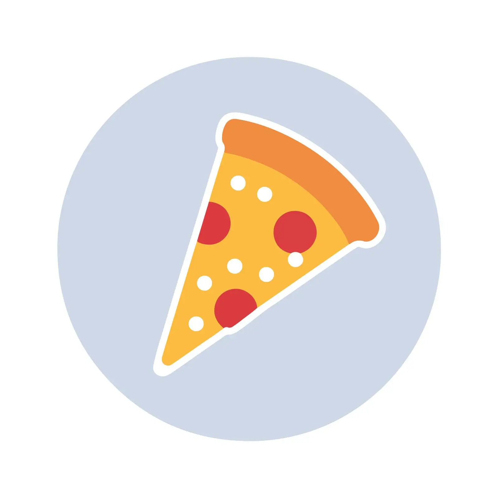Minimalist Pizza Slice Icon — free download from Dotvec