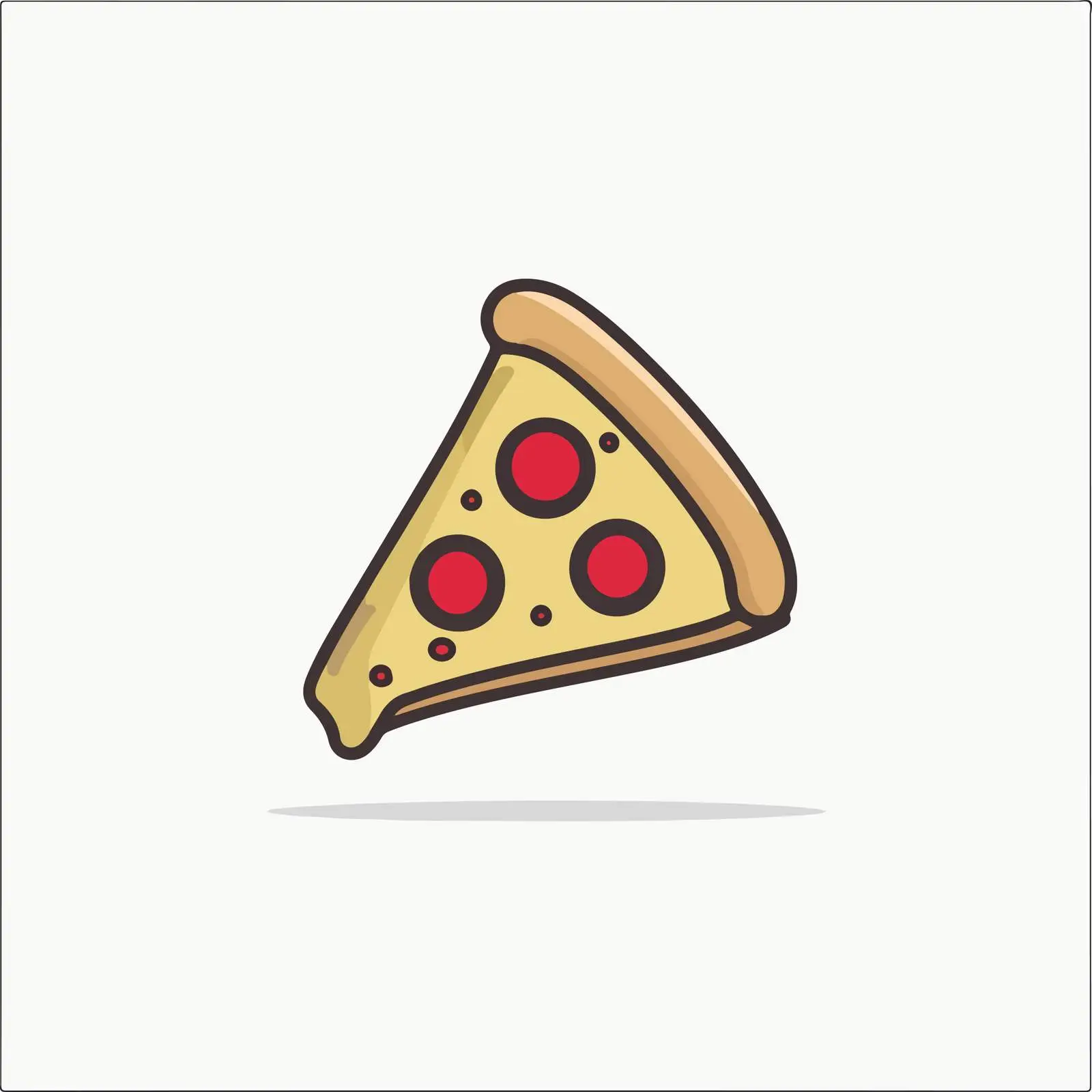 Minimal Pizza Slice Icon — free download from Dotvec