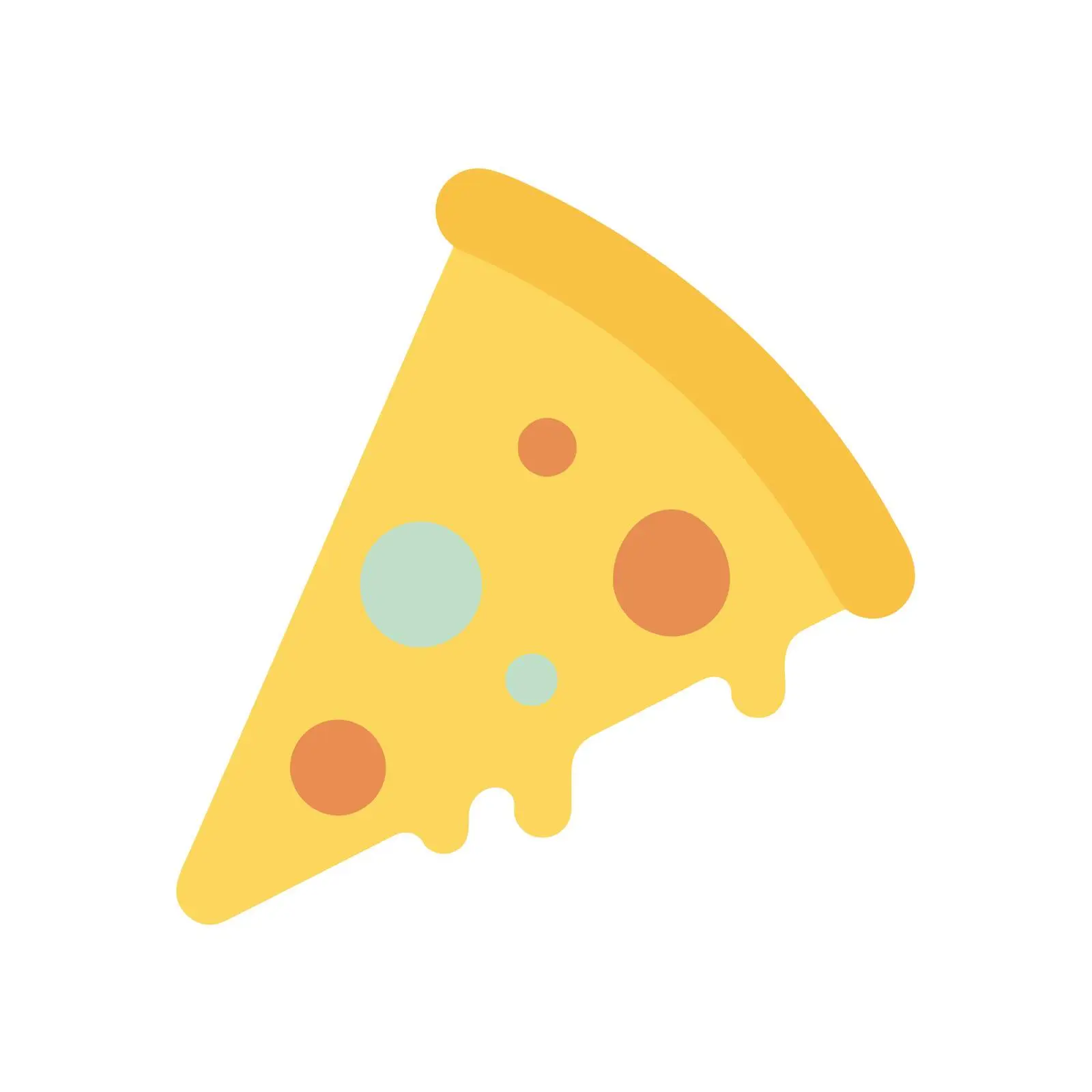 Pizza Slice Flat Icon Design — free download from Dotvec