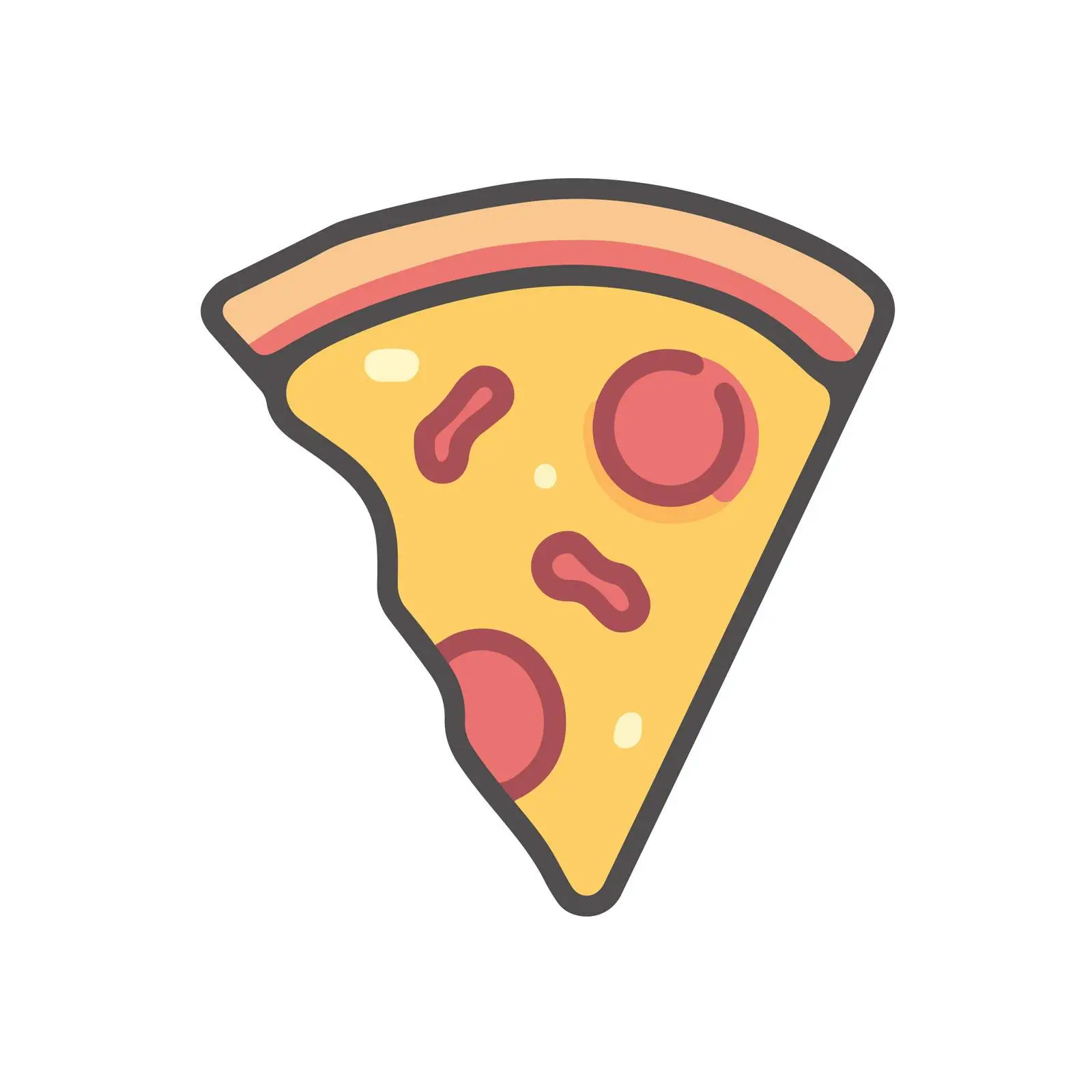 Pizza Slice Icon Design — free download from Dotvec