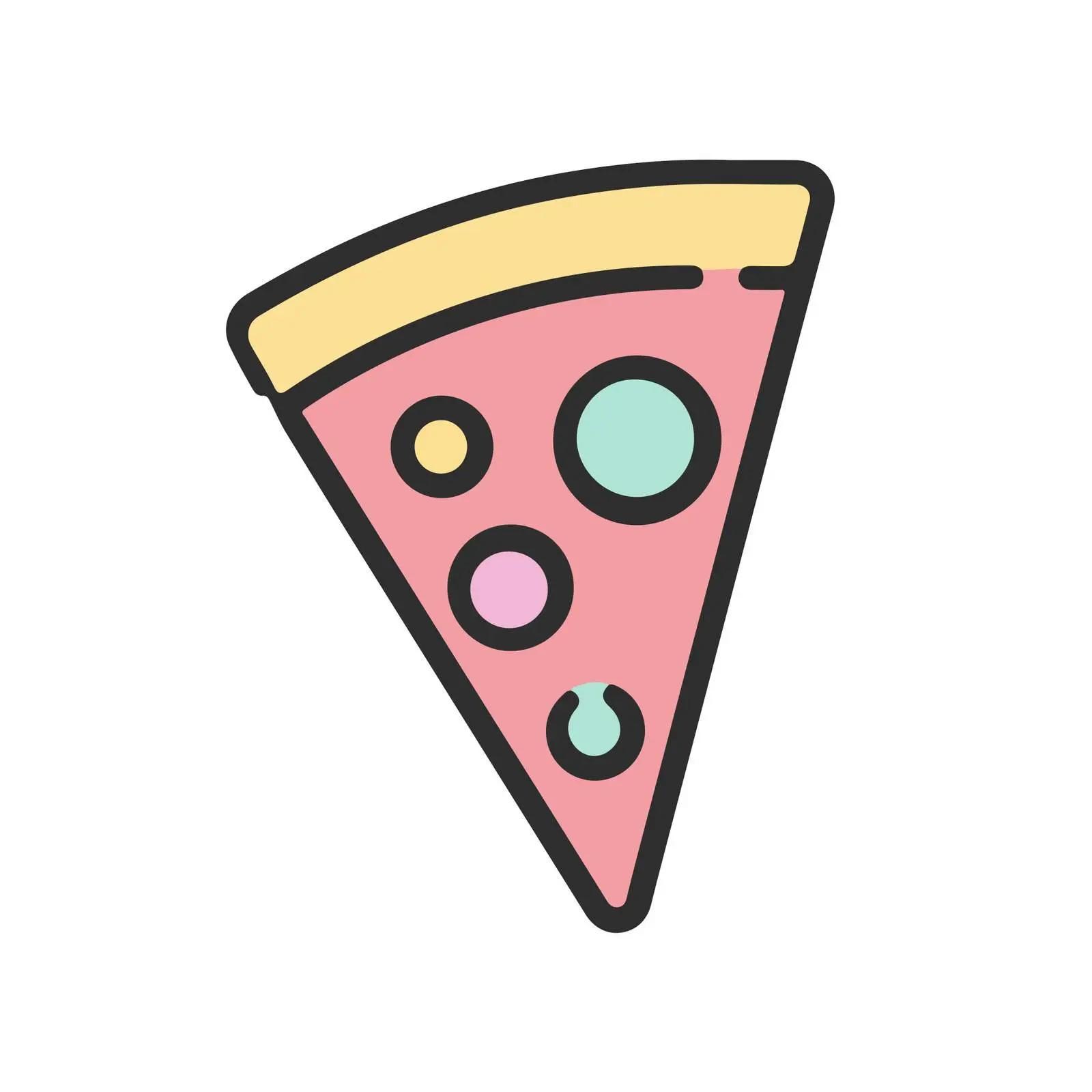 Pizza Slice Icon Design — free download from Dotvec