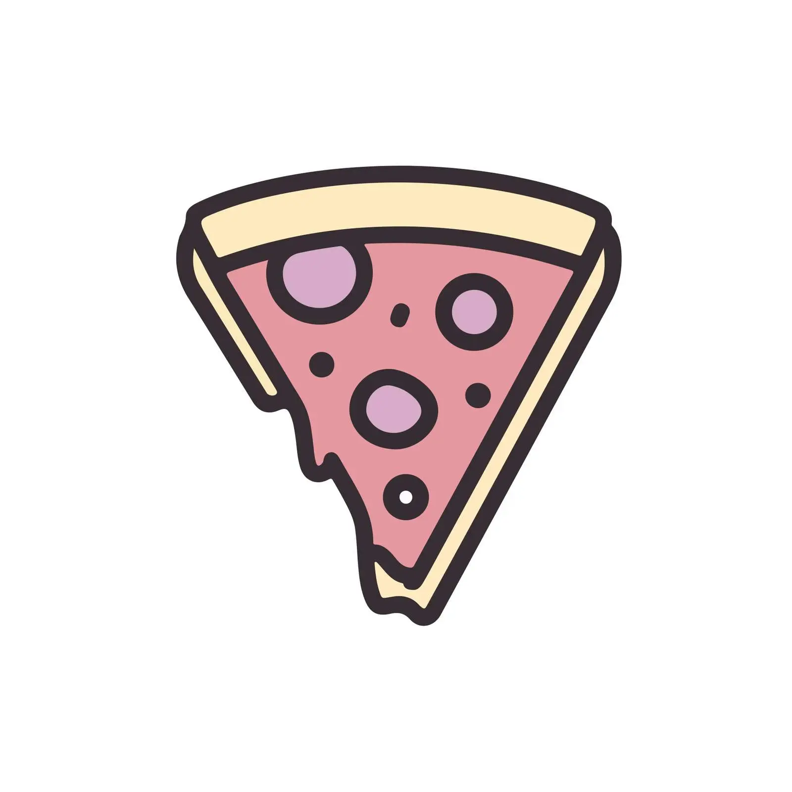Pizza Slice Icon Design — free download from Dotvec
