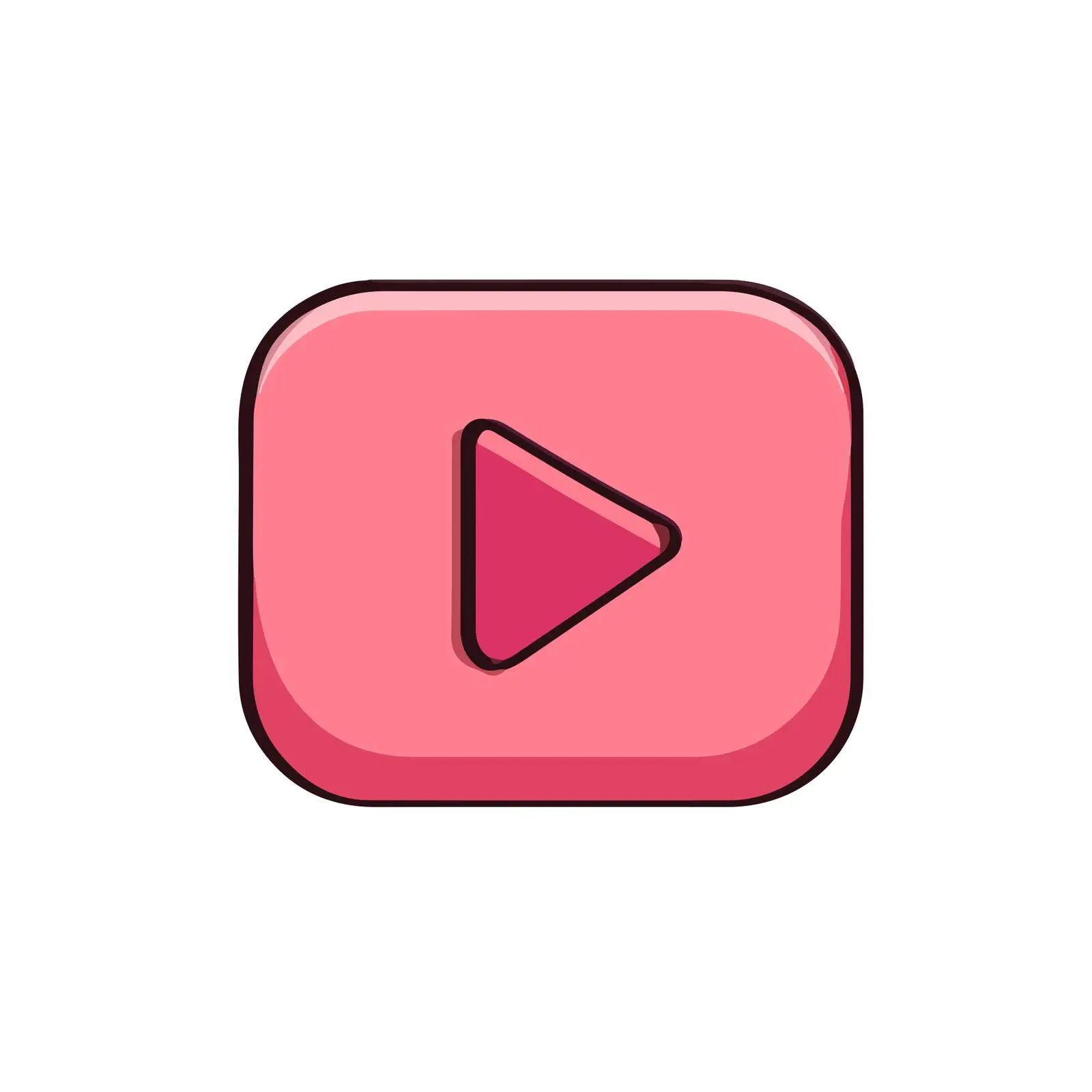 Play Button Icon Design — free download from Dotvec