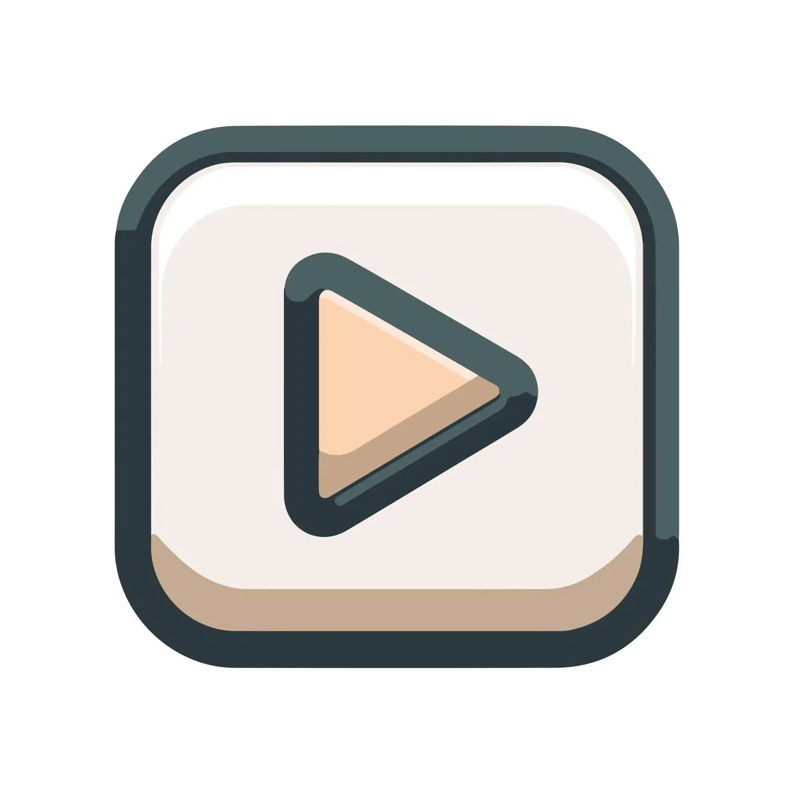 Play Button Flat Icon Design — free download from Dotvec