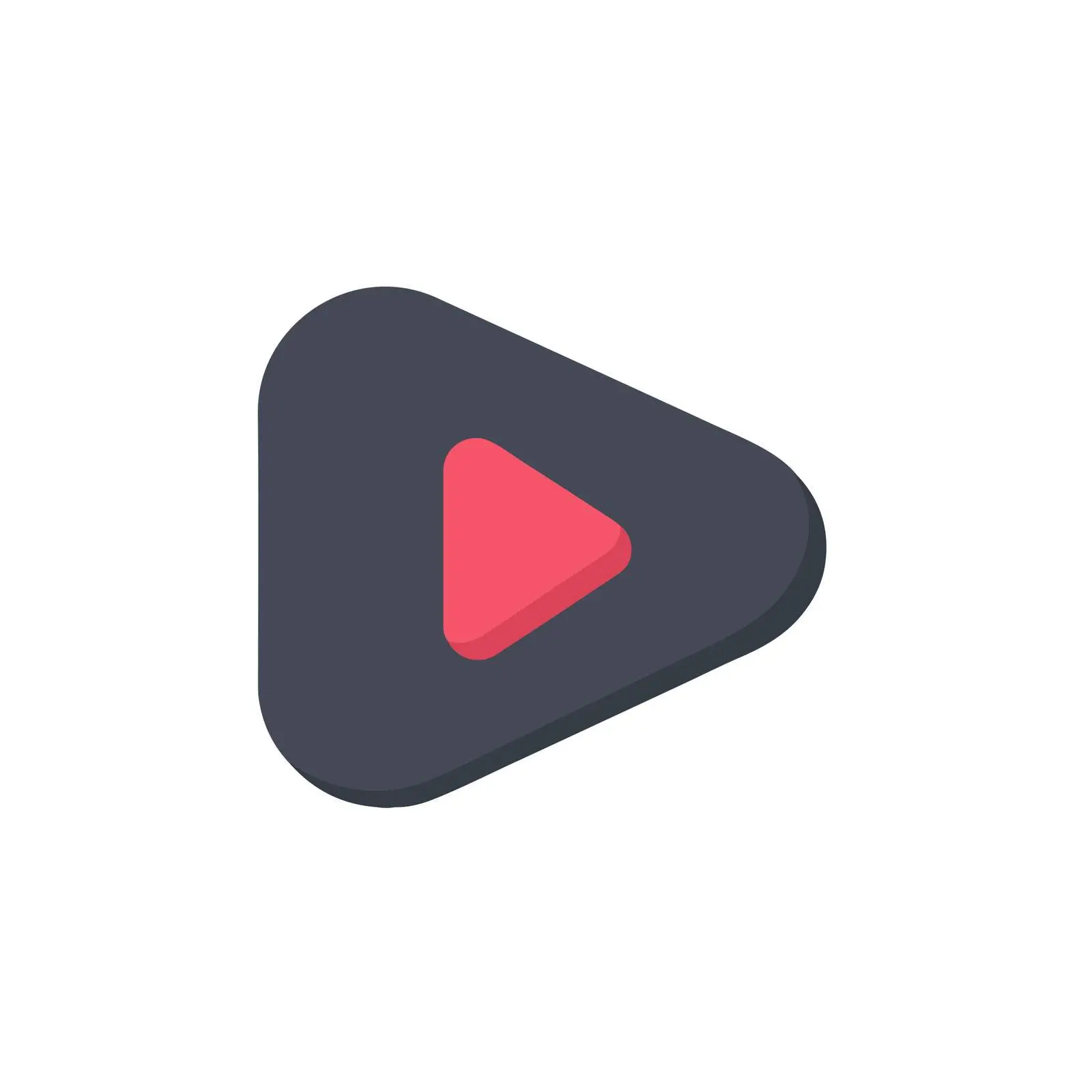 Minimalist Play Button Icon Design — free download from Dotvec