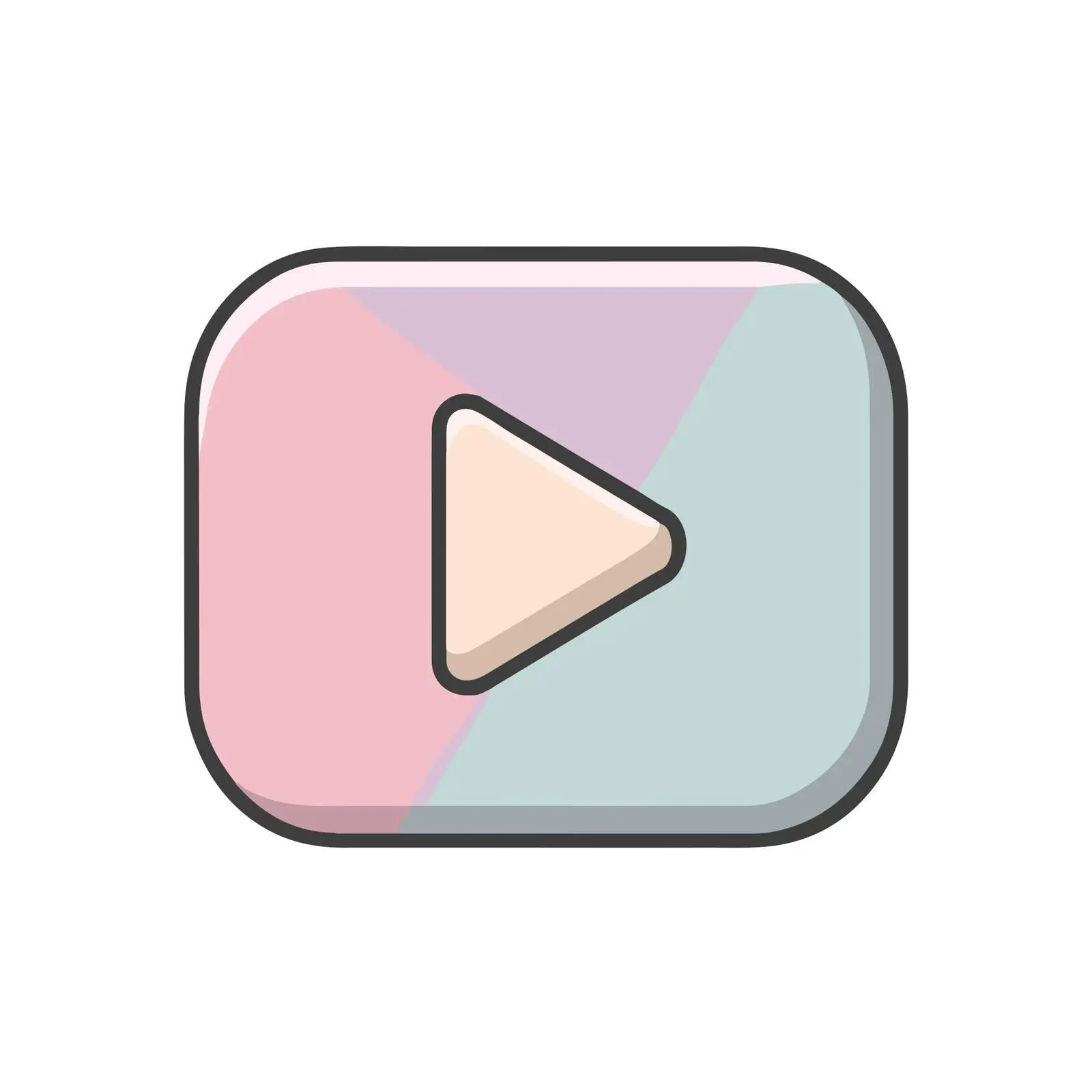 Minimalist Play Button Icon — free download from Dotvec