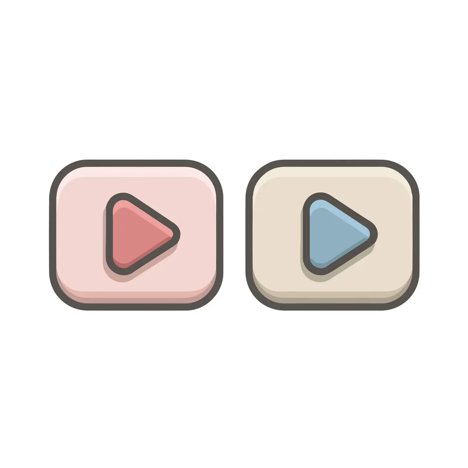 Sleek Play Button Icon Design — free download from Dotvec